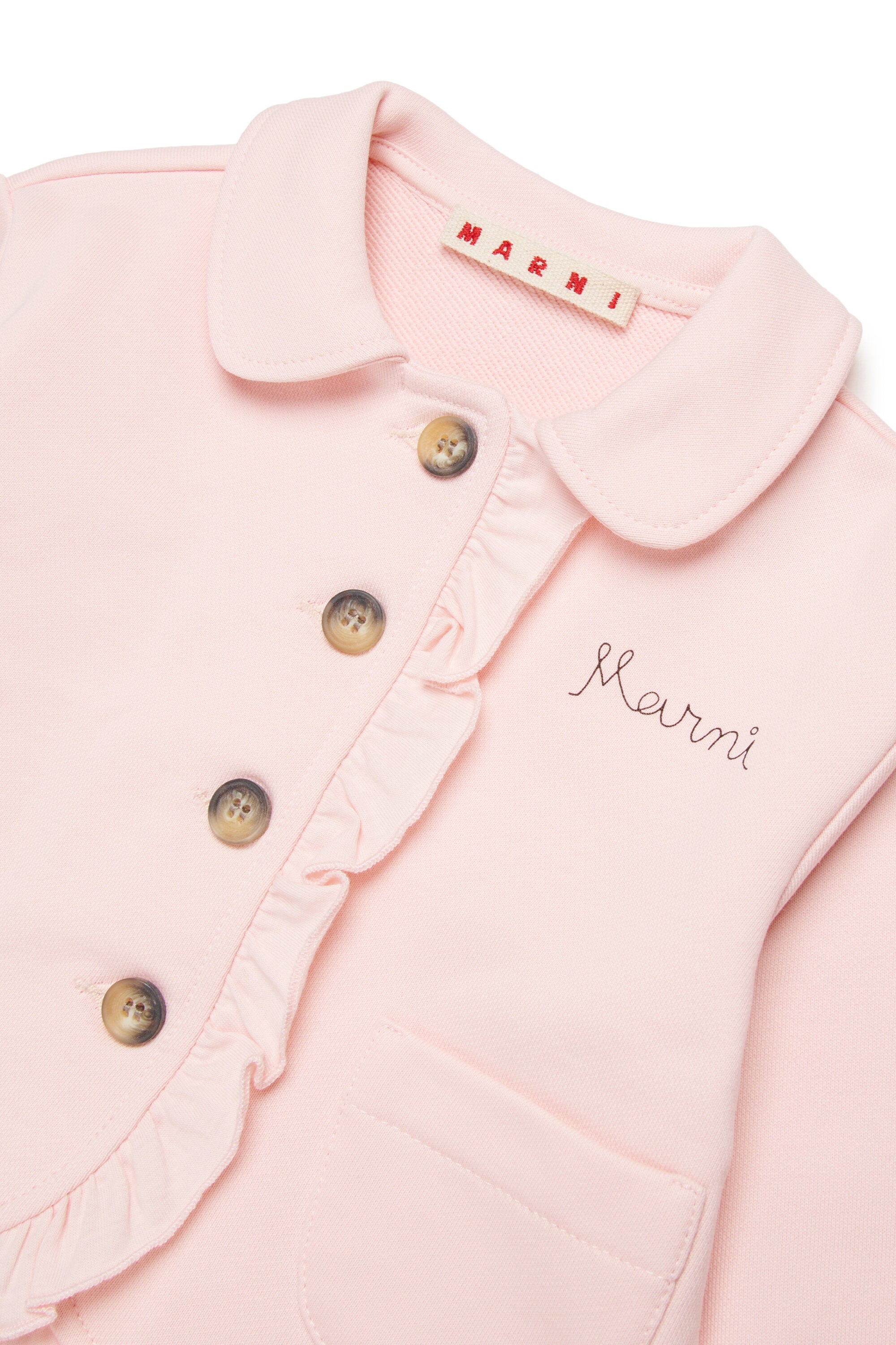 Jacke mit Rüschen und Logo