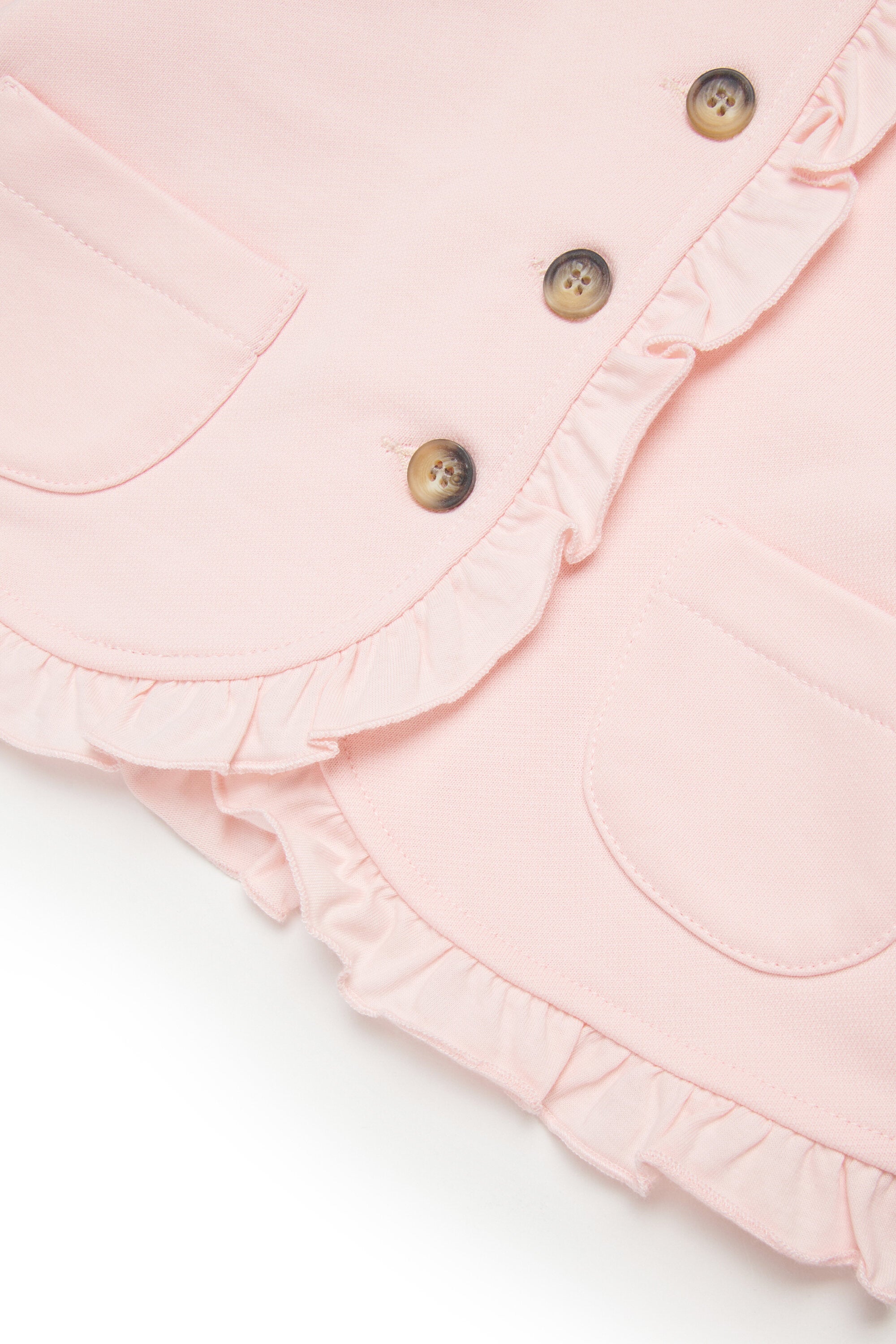 Jacke mit Rüschen und Logo