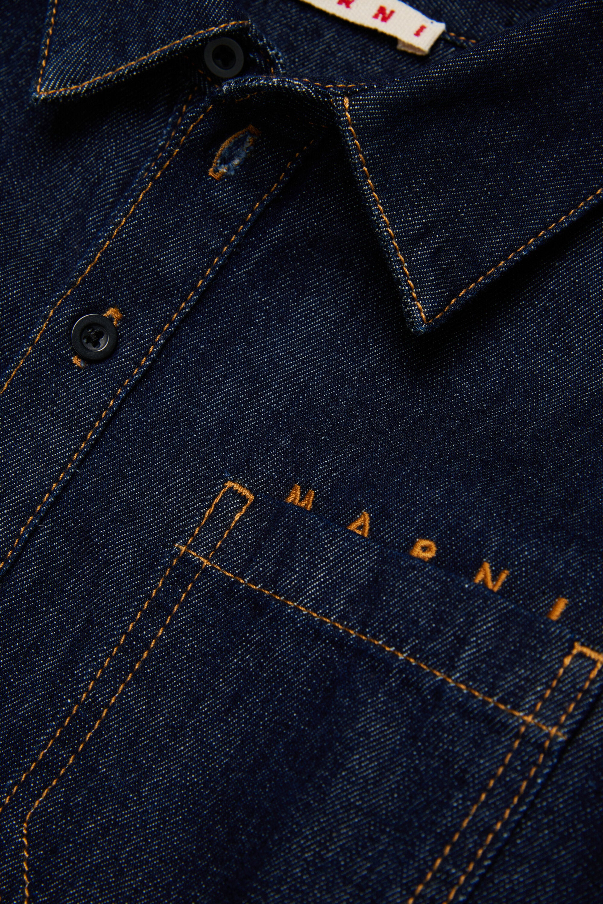 Denimkleid mit Logo
