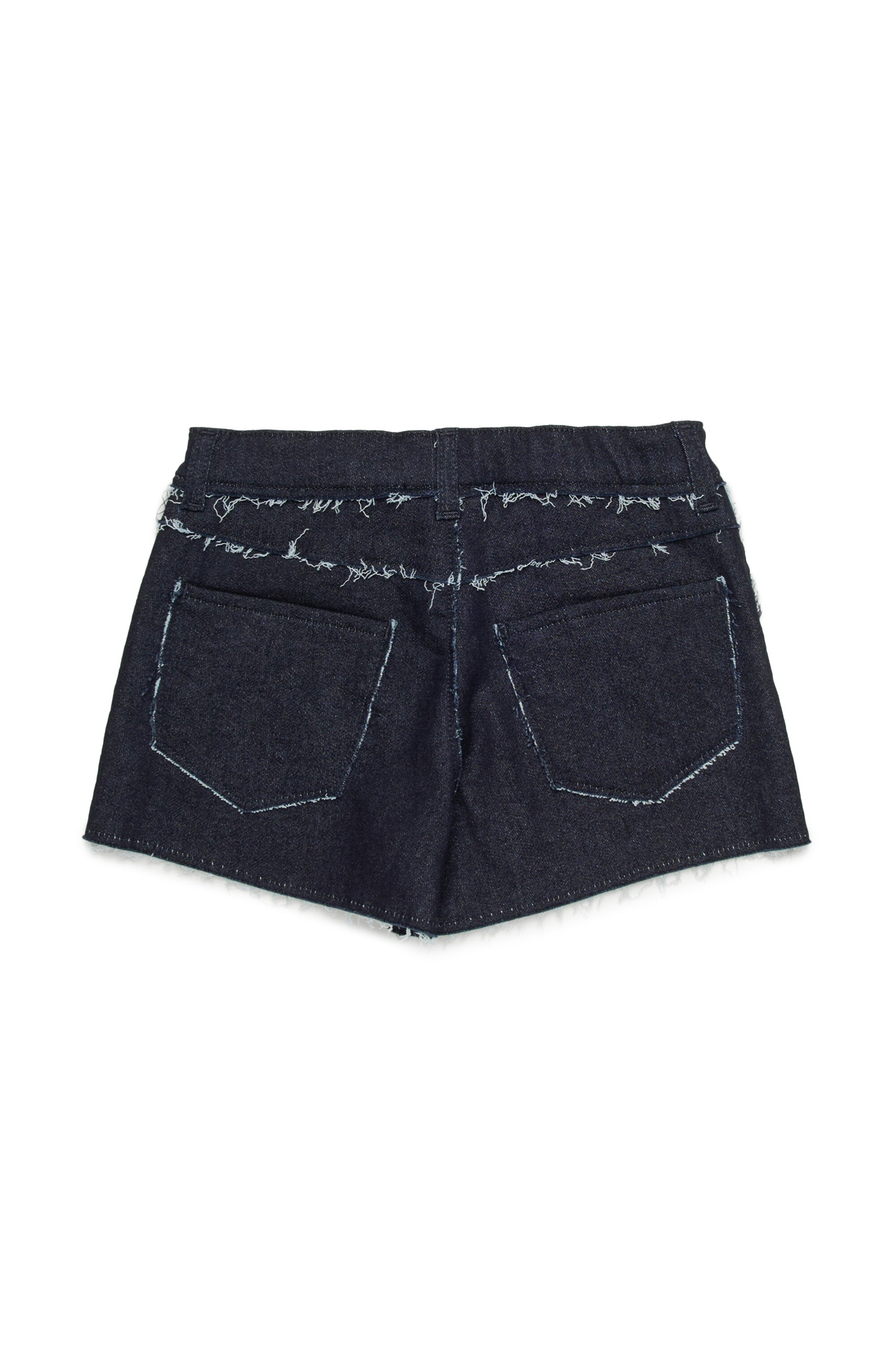 Denim-Shorts mit Logo auf der Vorderseite