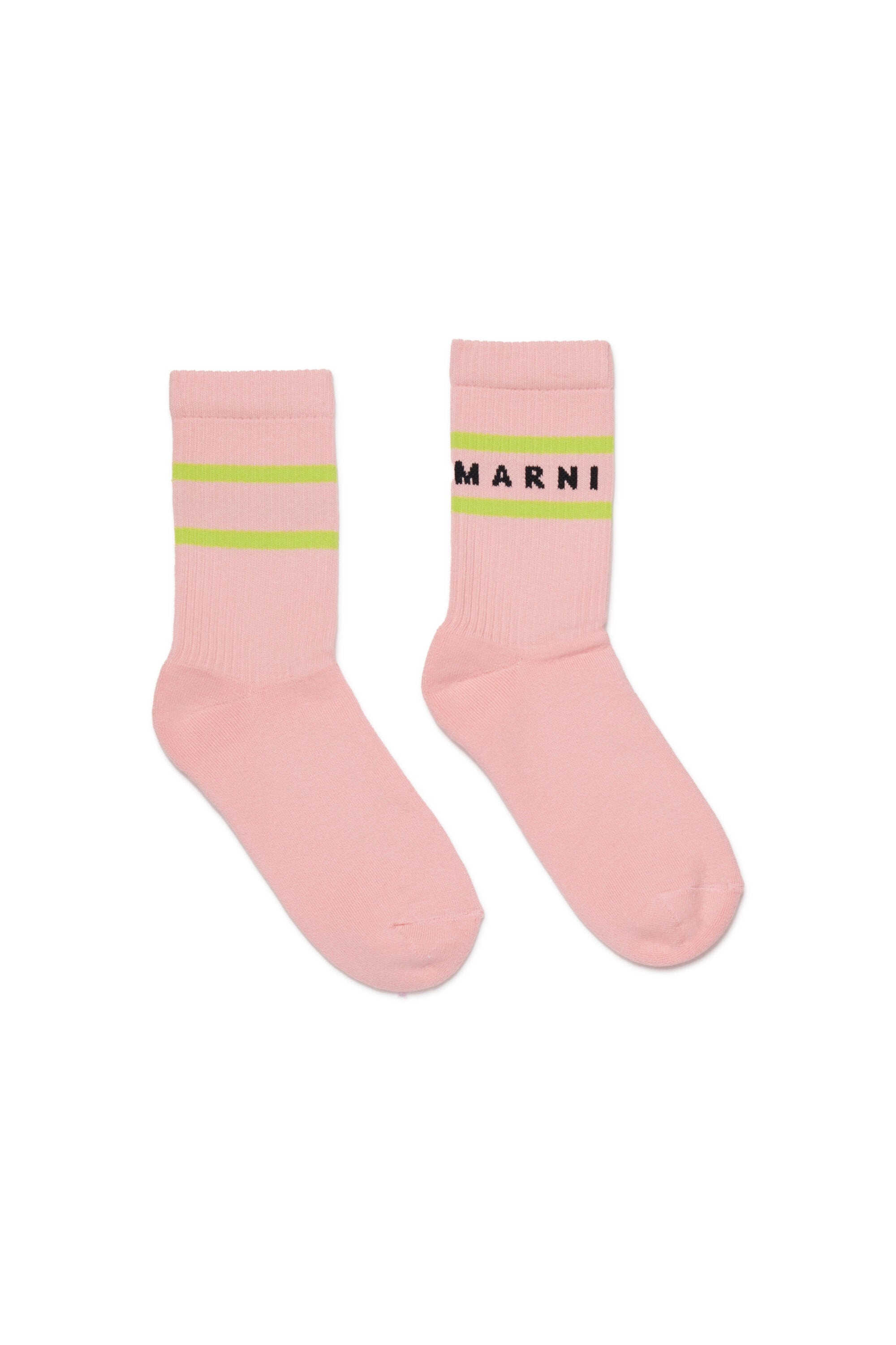 Socken mit Logo und Streifen
