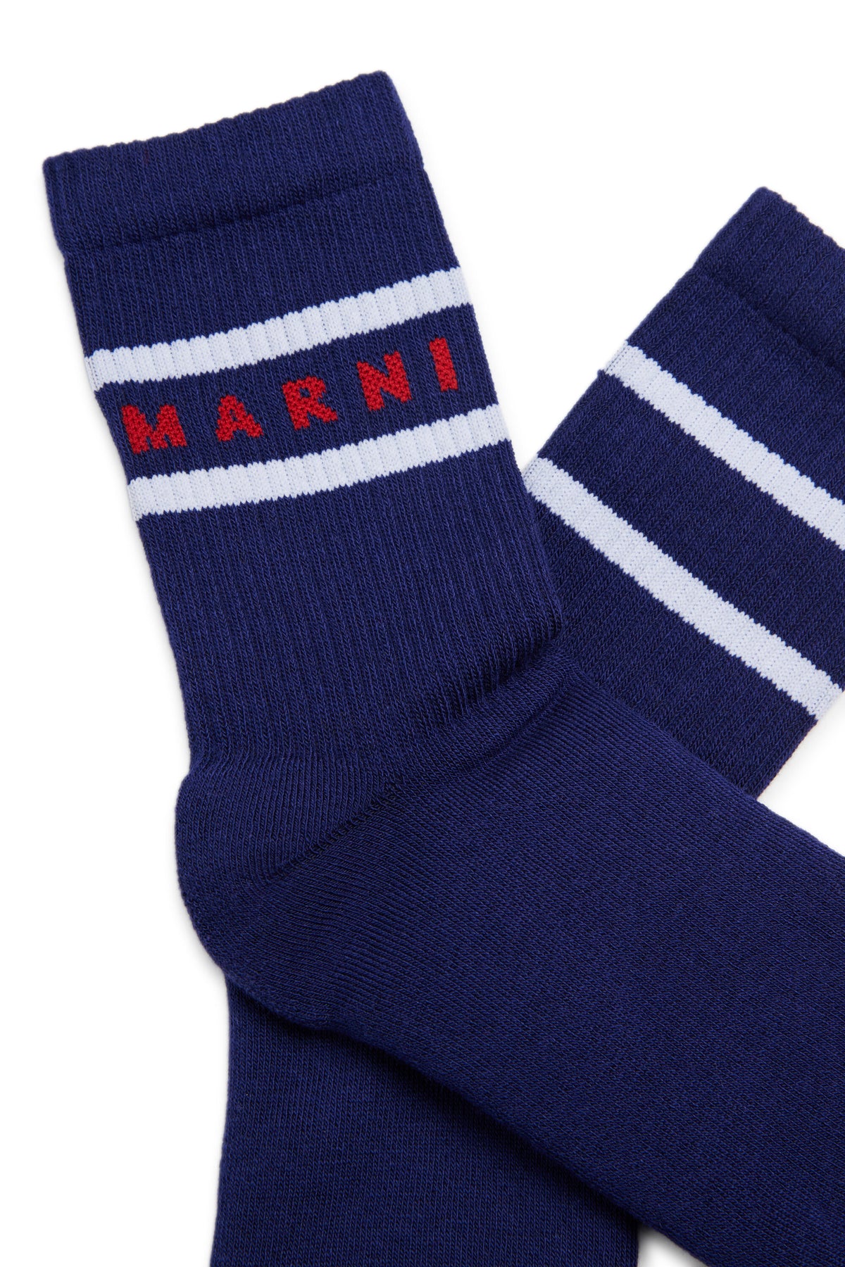 Socken mit Logo und Streifen