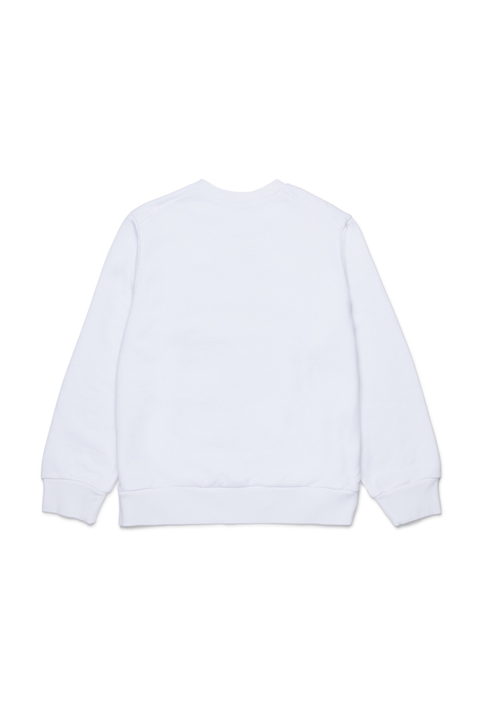 Sweat-shirt à col rond avec maxi fleur