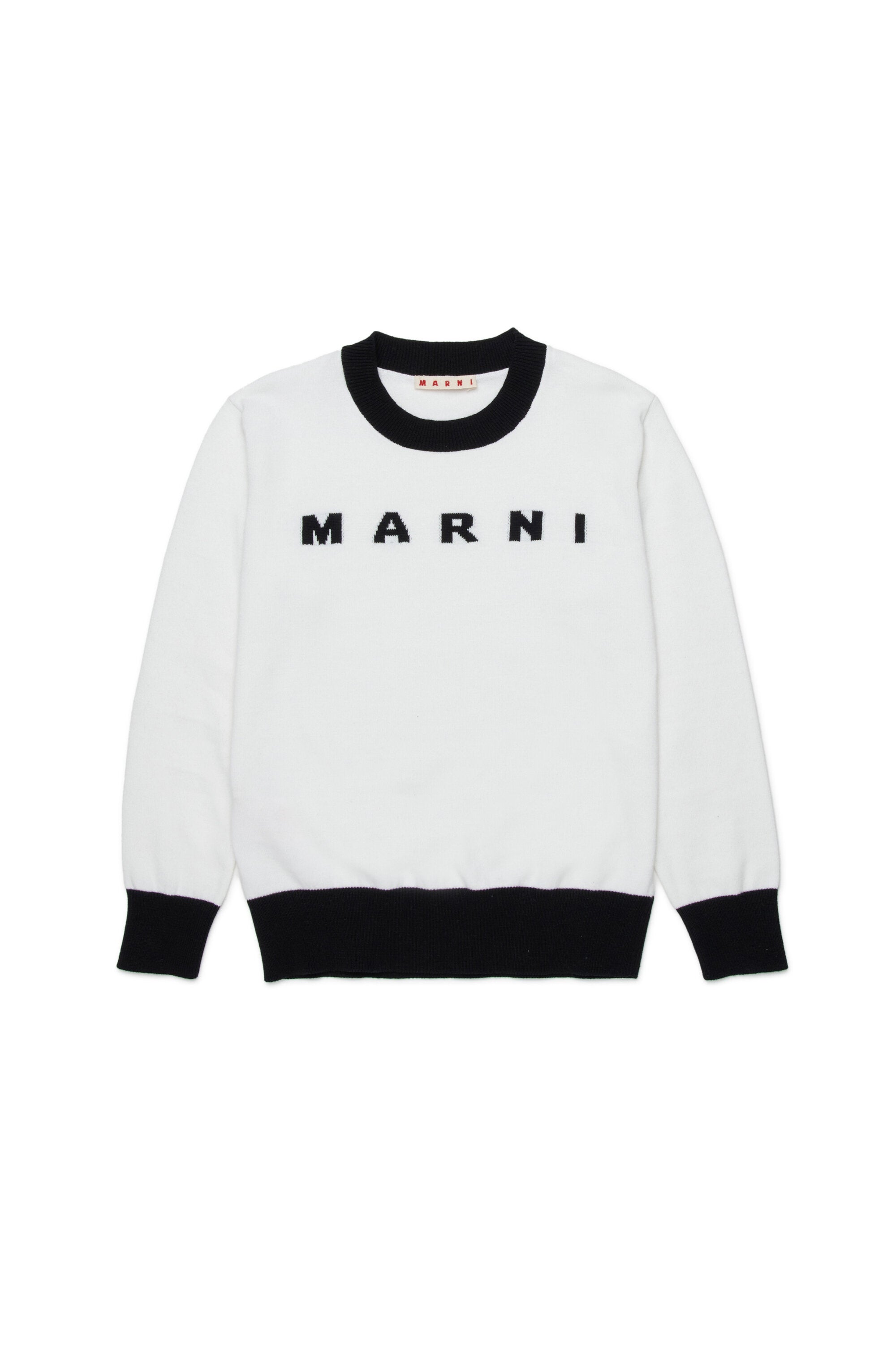 Rundhalsausschnitt Pullover mit Logo