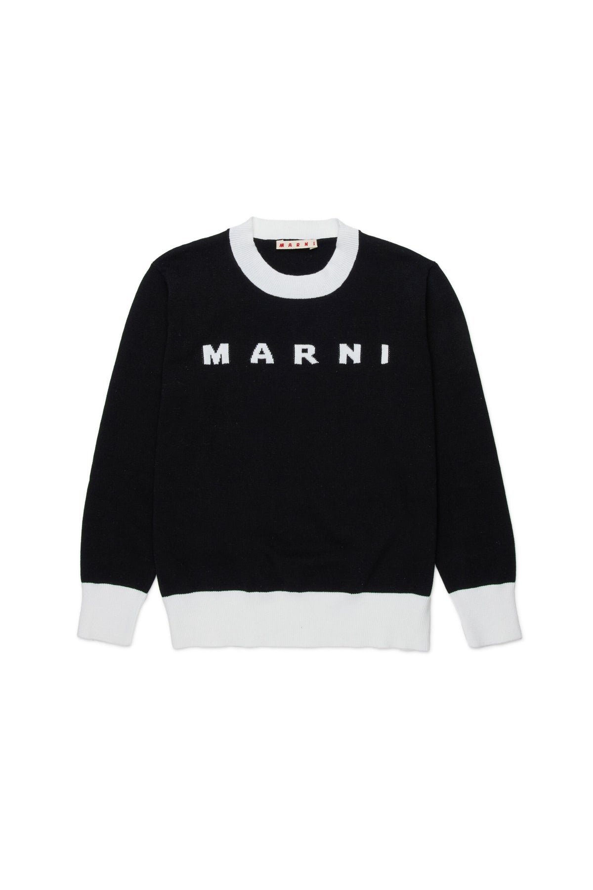 Pullover girocollo con logo