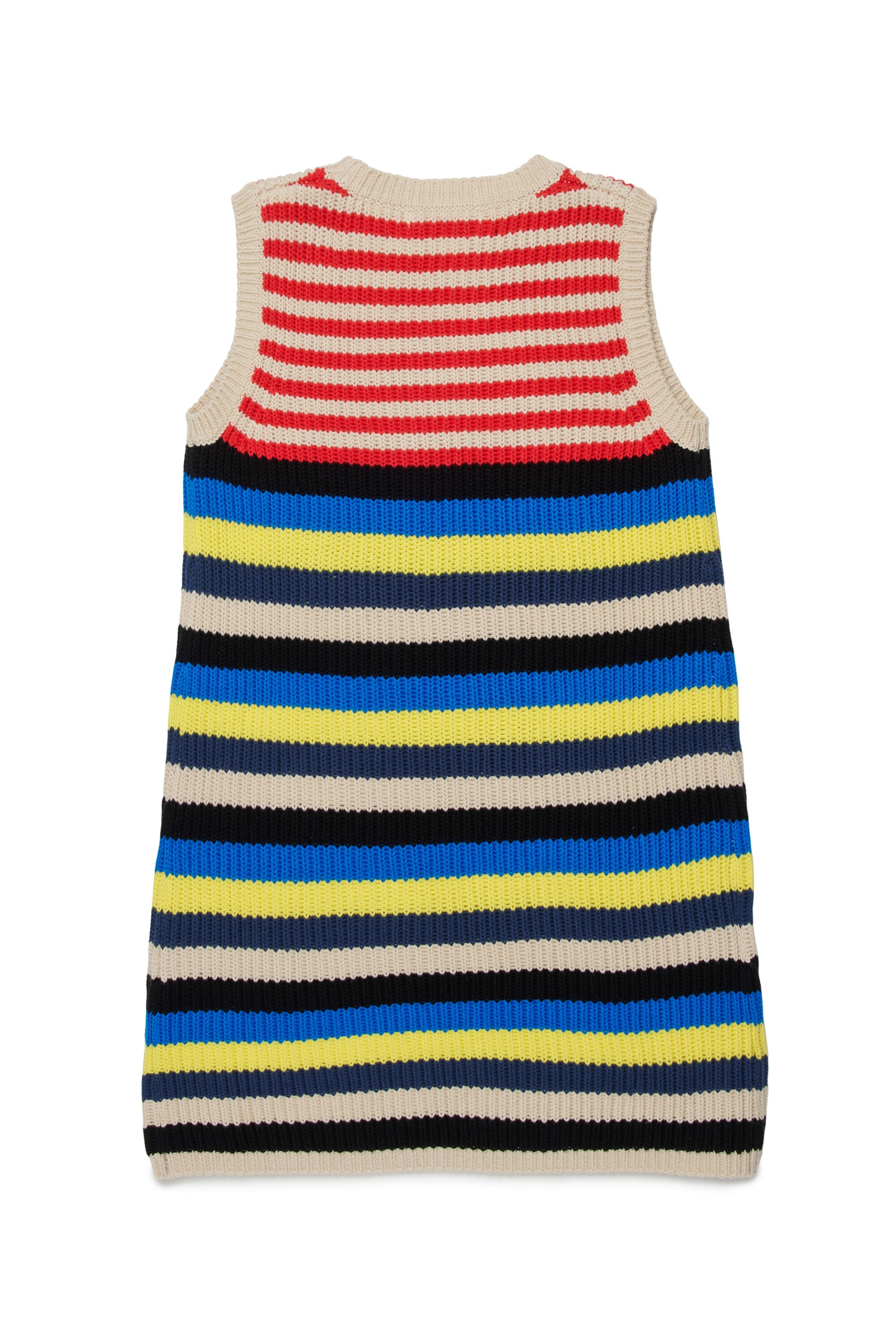 Gestreiftes Kleid mit Logo