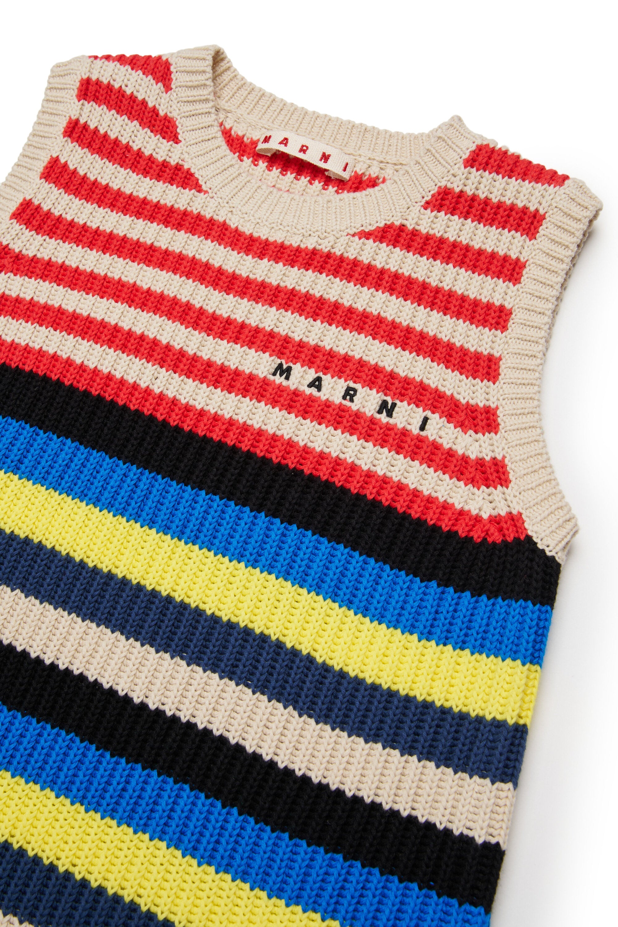 Robe à rayures avec logo