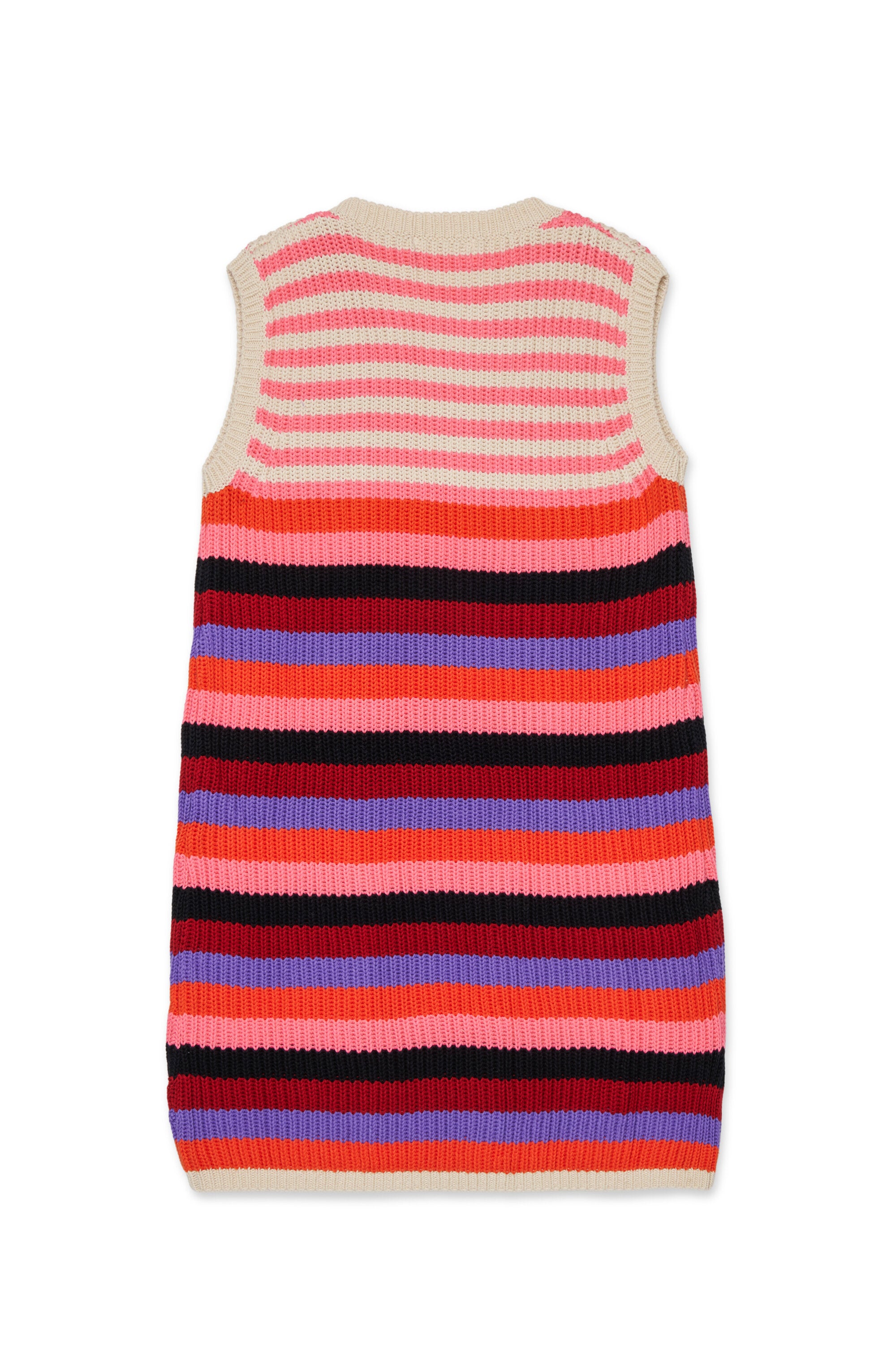 Striped dress with logo