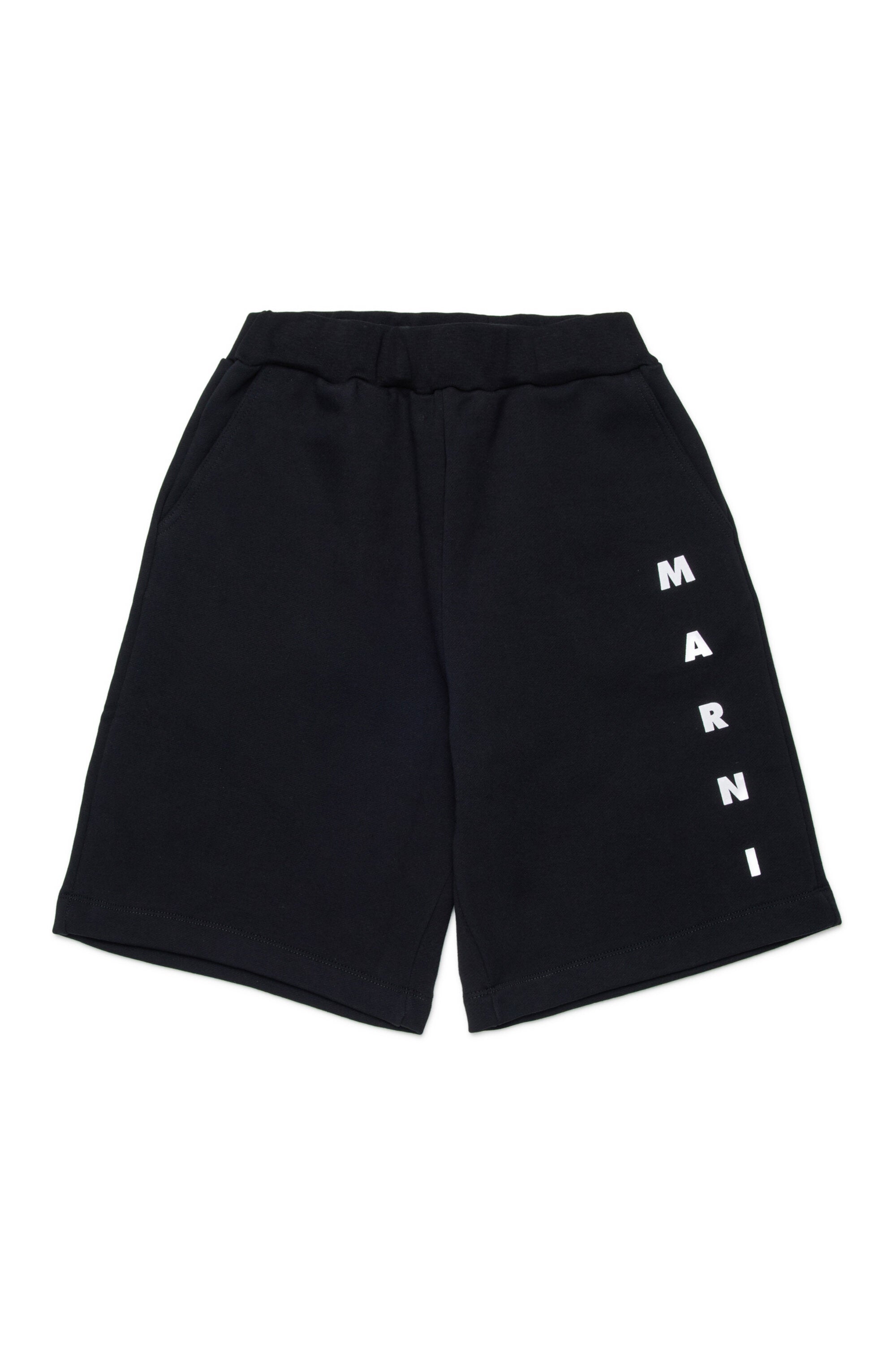 Shorts in felpa con logo