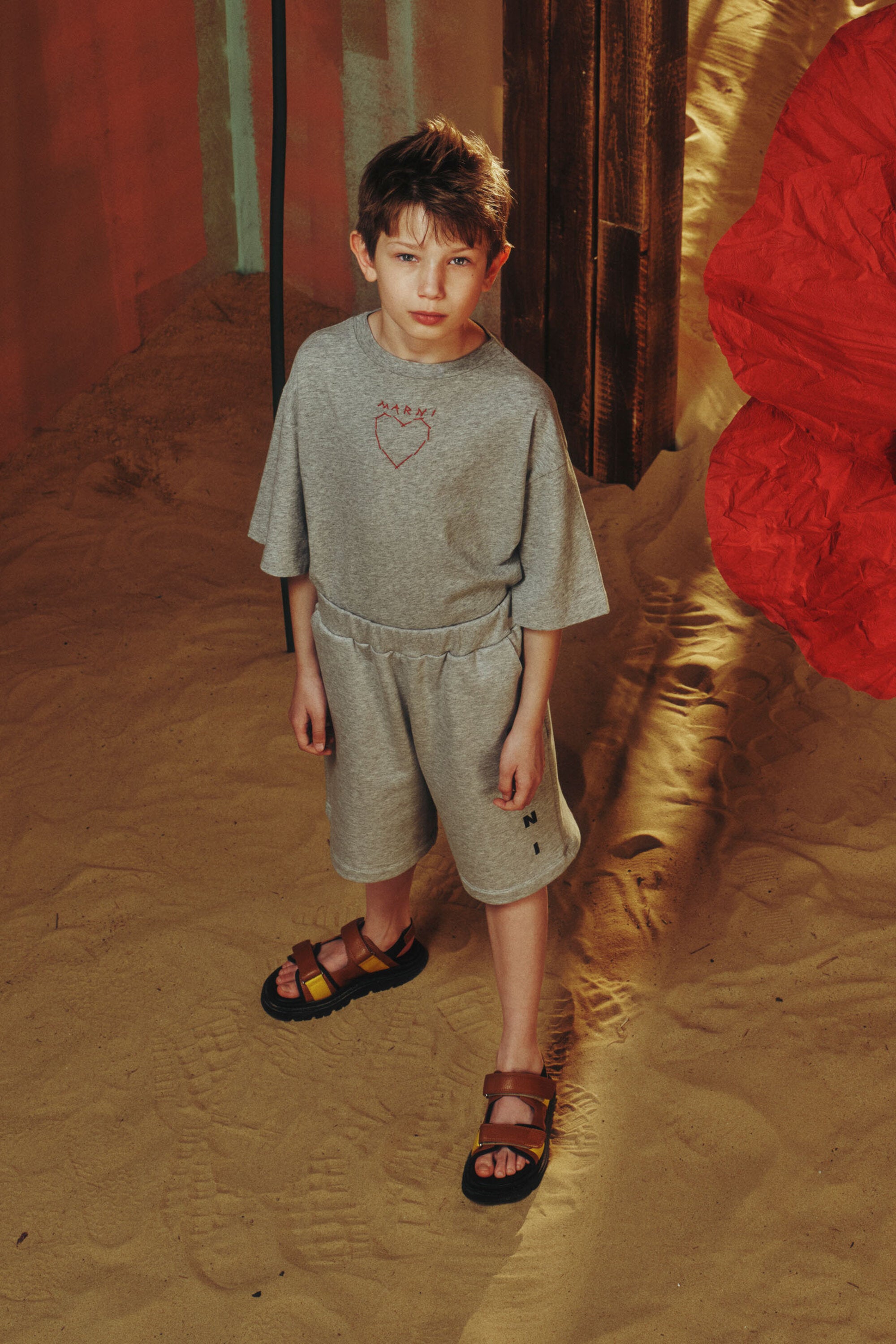 Shorts in felpa con logo