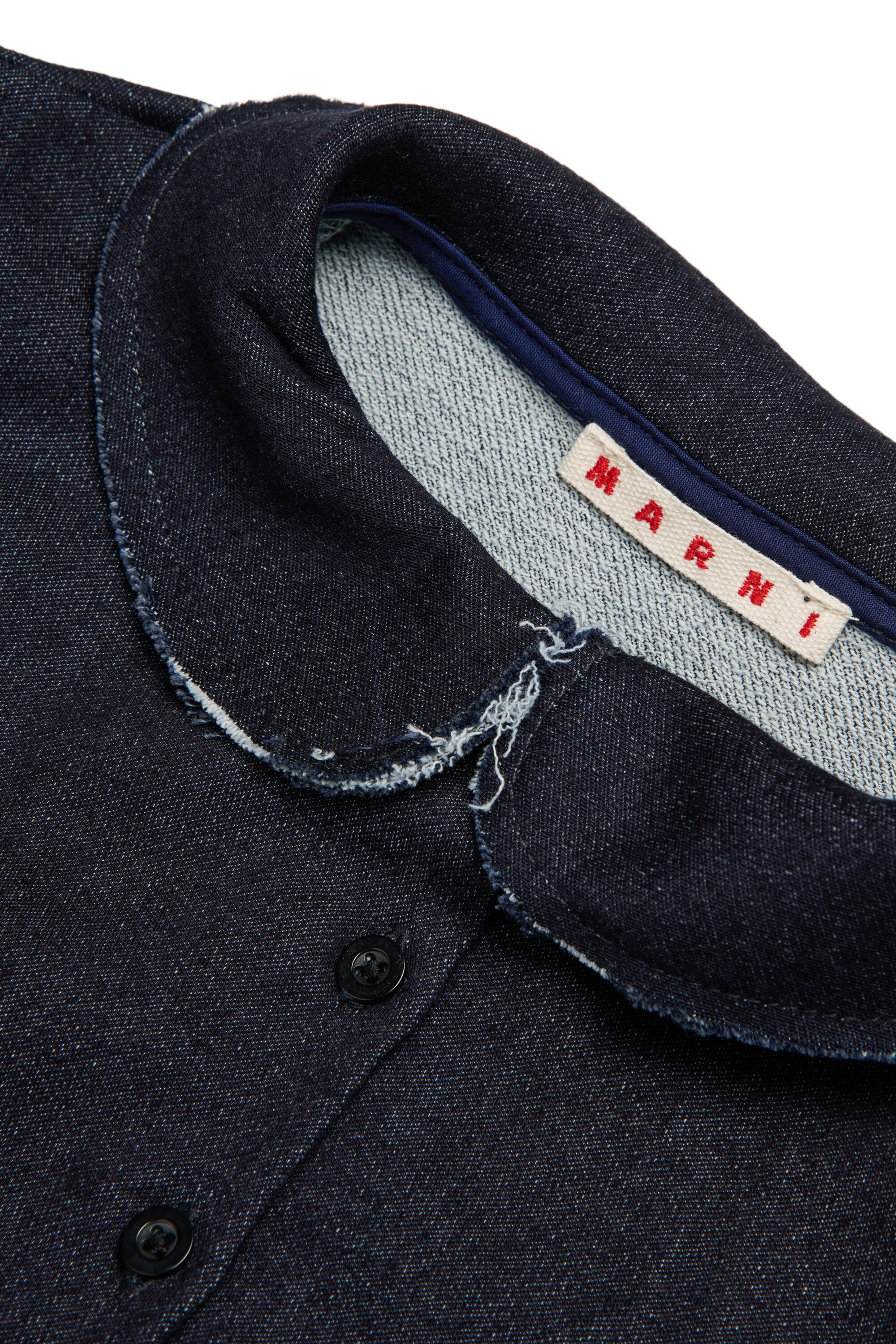 Short-sleeve denim shirt