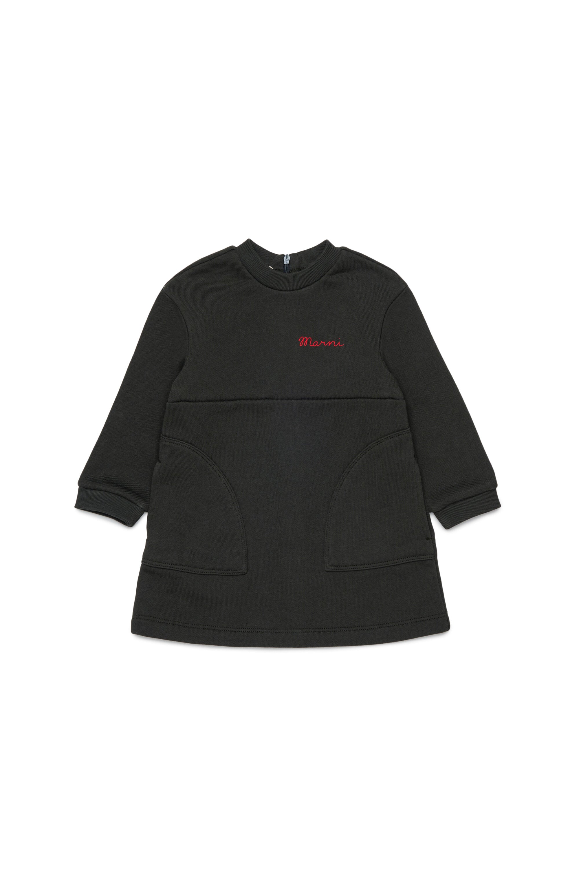 Vestido de felpa con logo