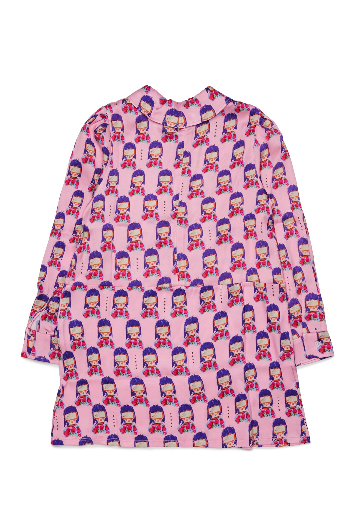 Kleid mit klassischem Kragen und Muster