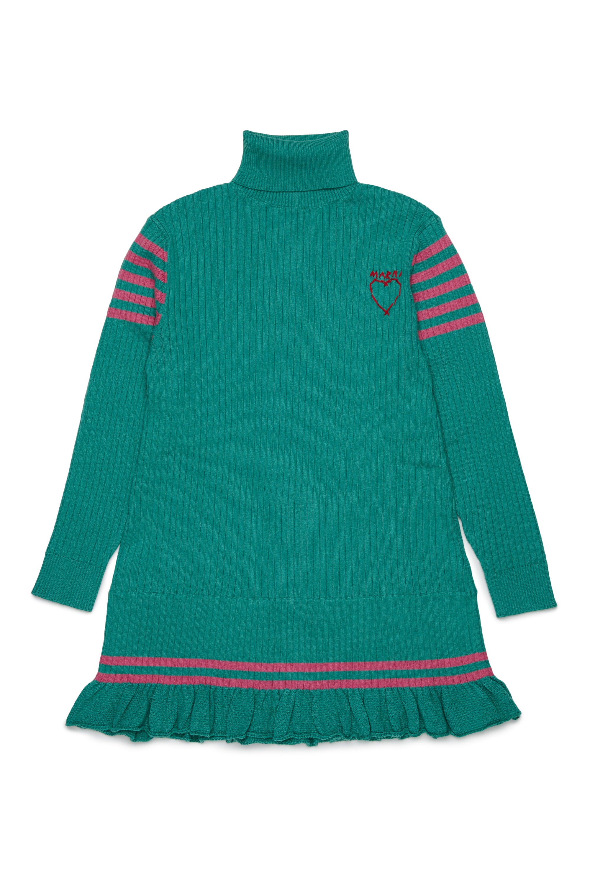 Long-sleeved dress with logo