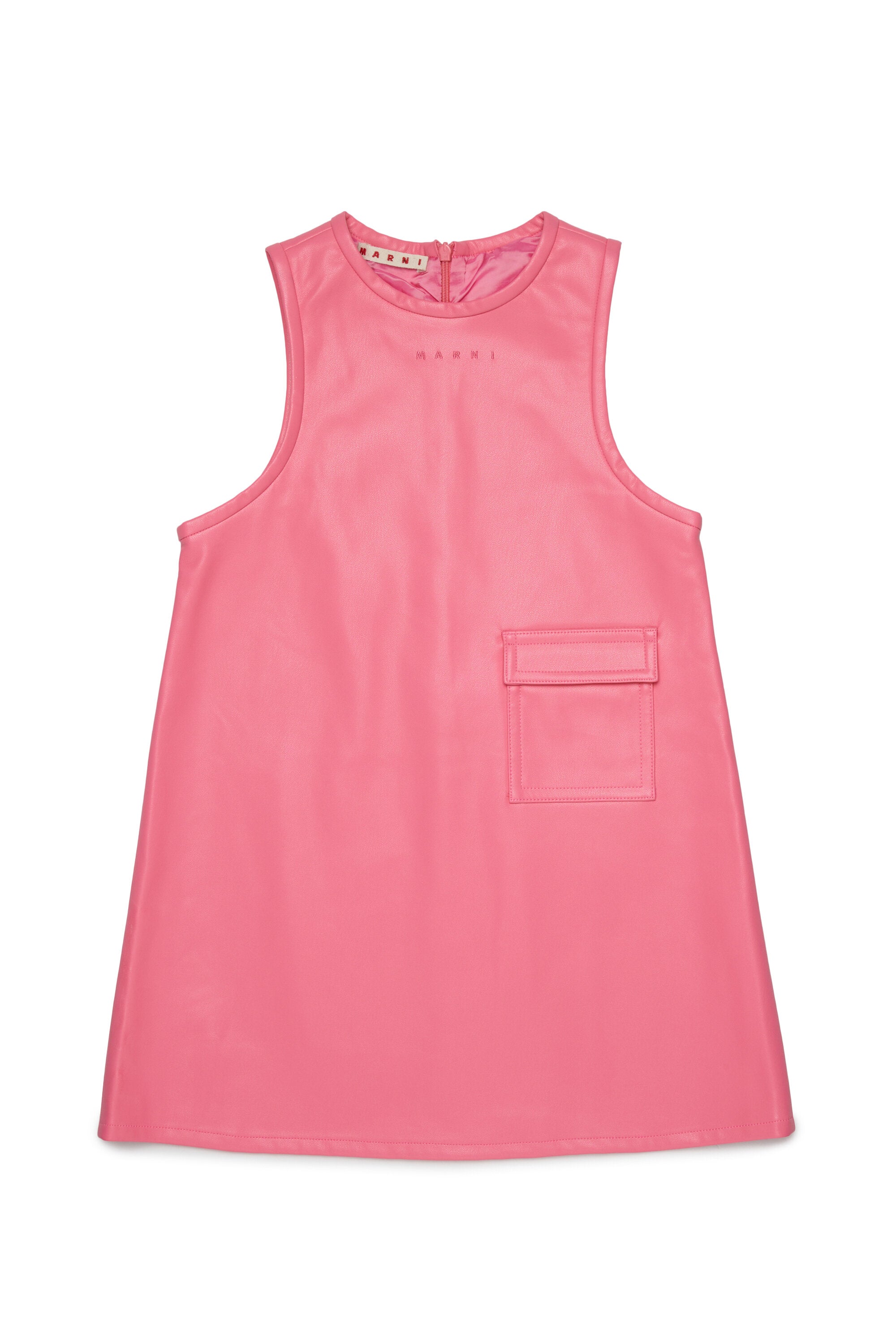 Sleeveless dress with pocket