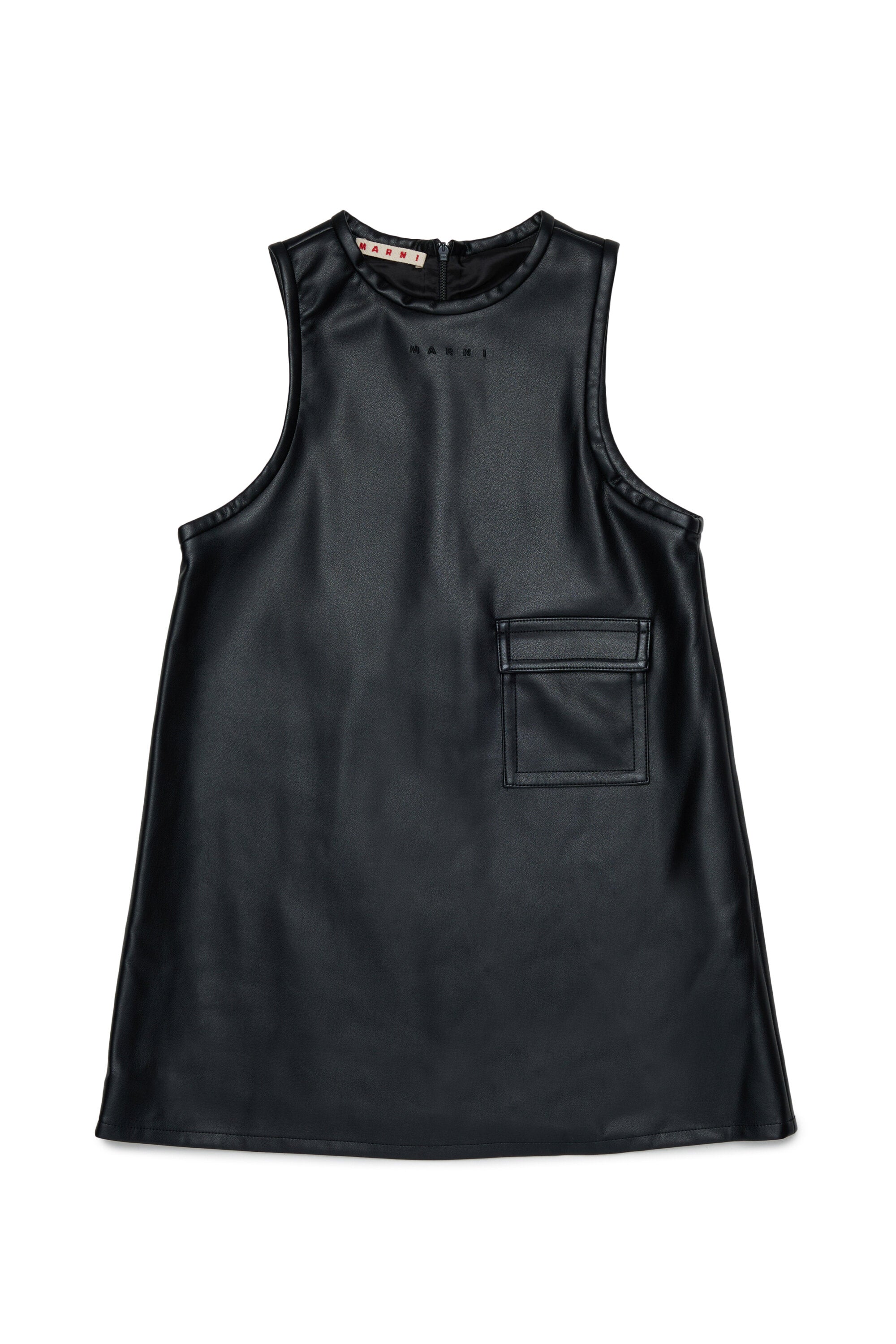 Sleeveless dress with pocket