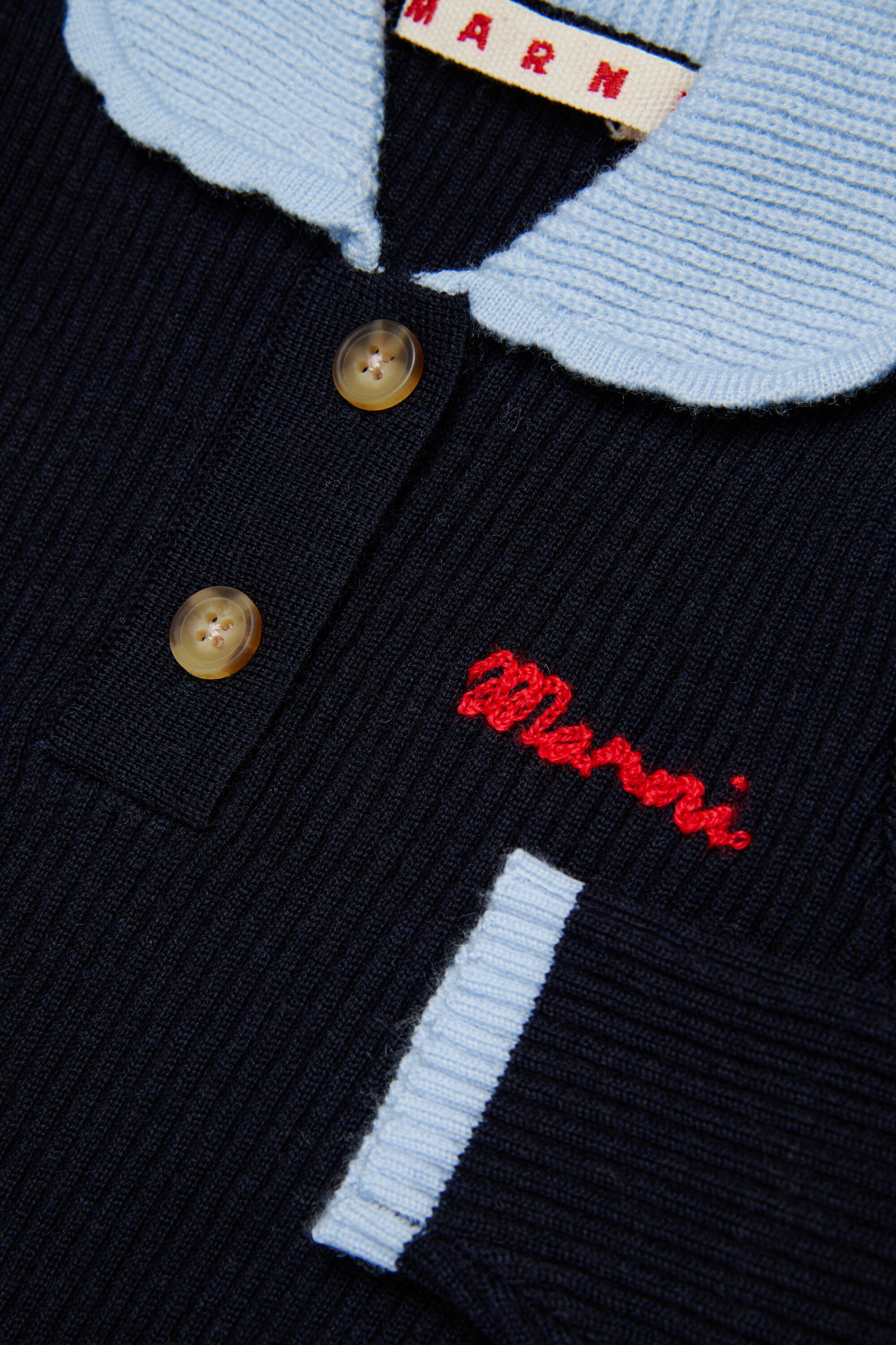 Strickkleid mit Logo