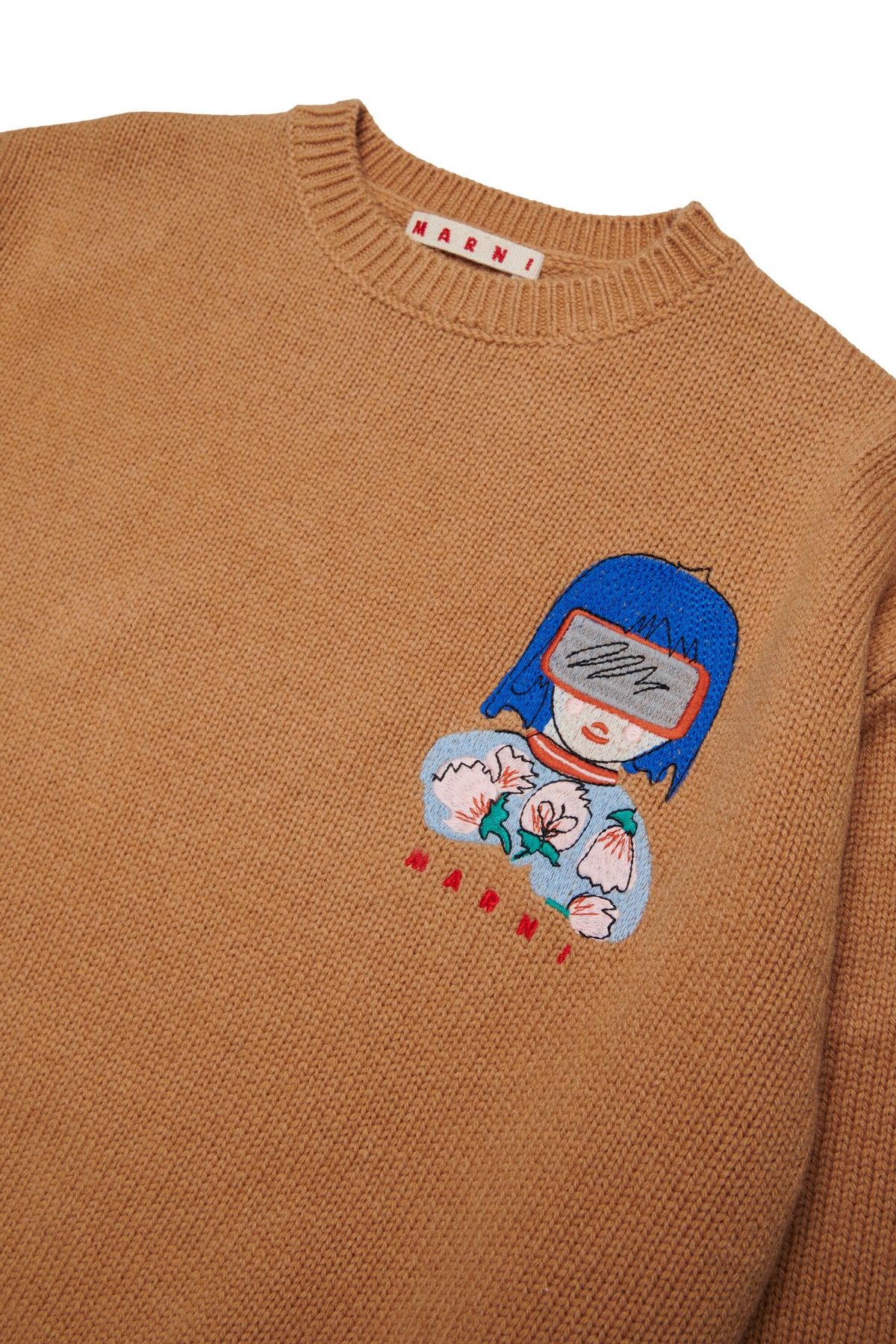 Pullover girocollo con logo