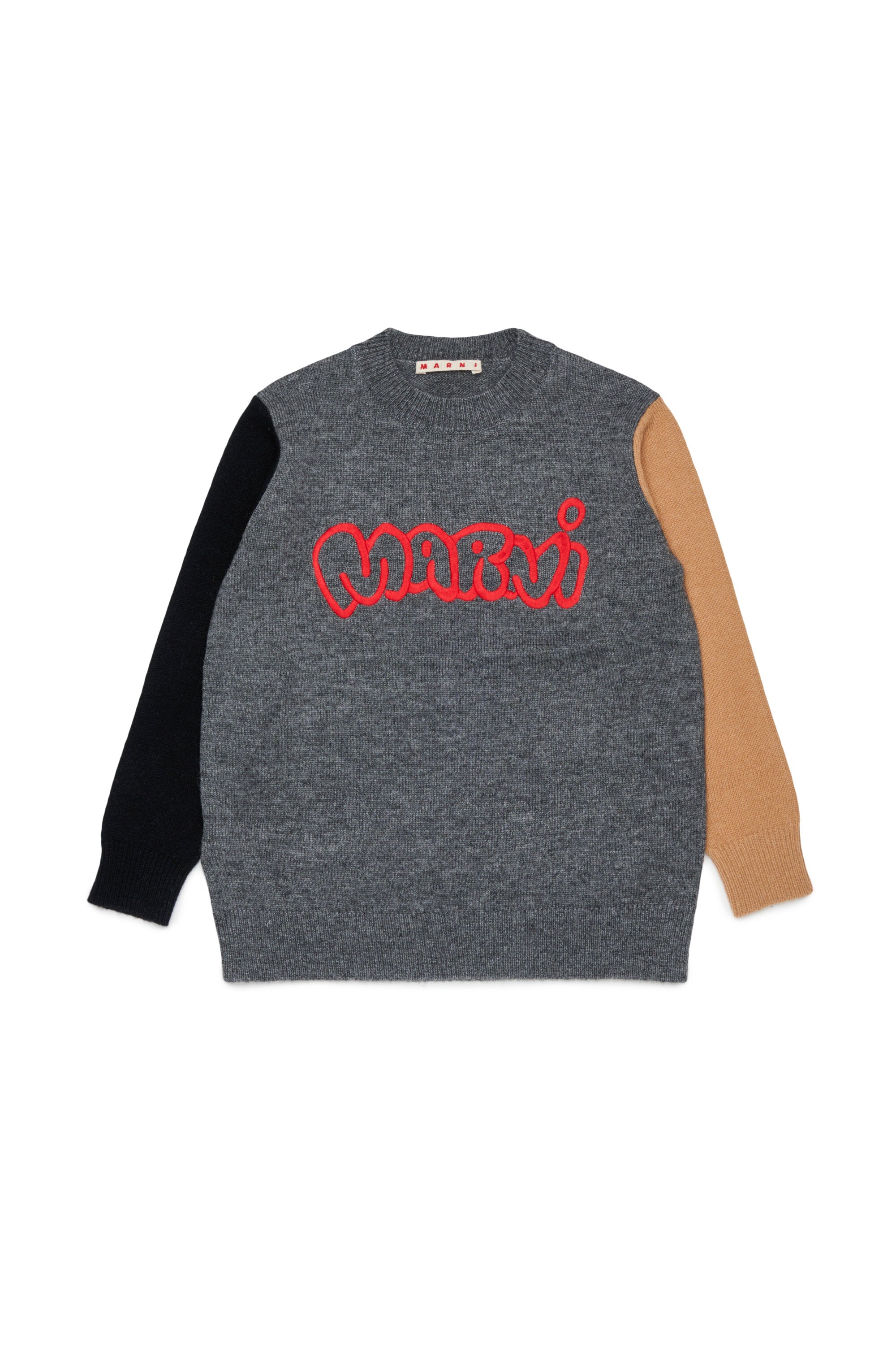 Crew-neck pullover with logo