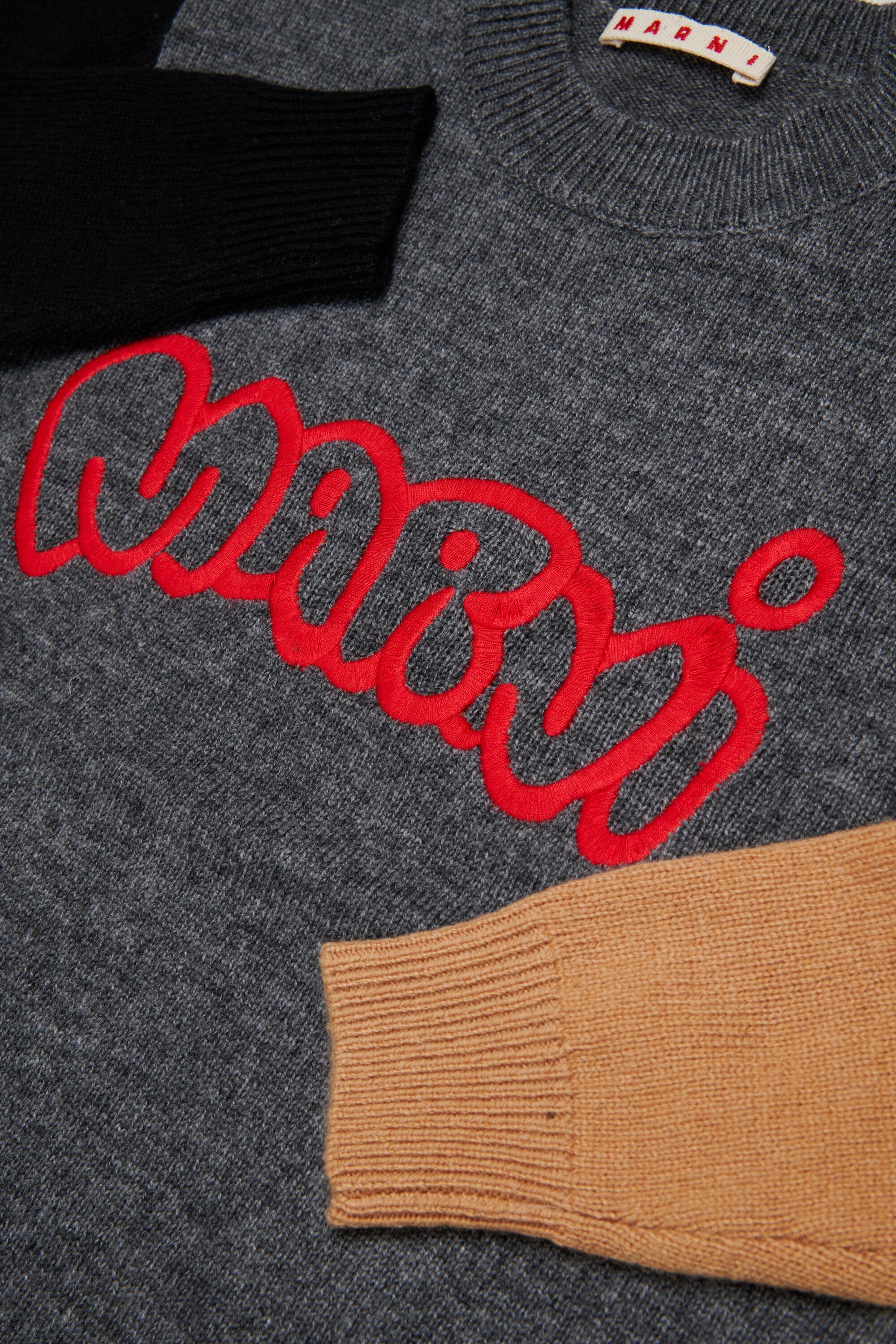 Crew-neck pullover with logo