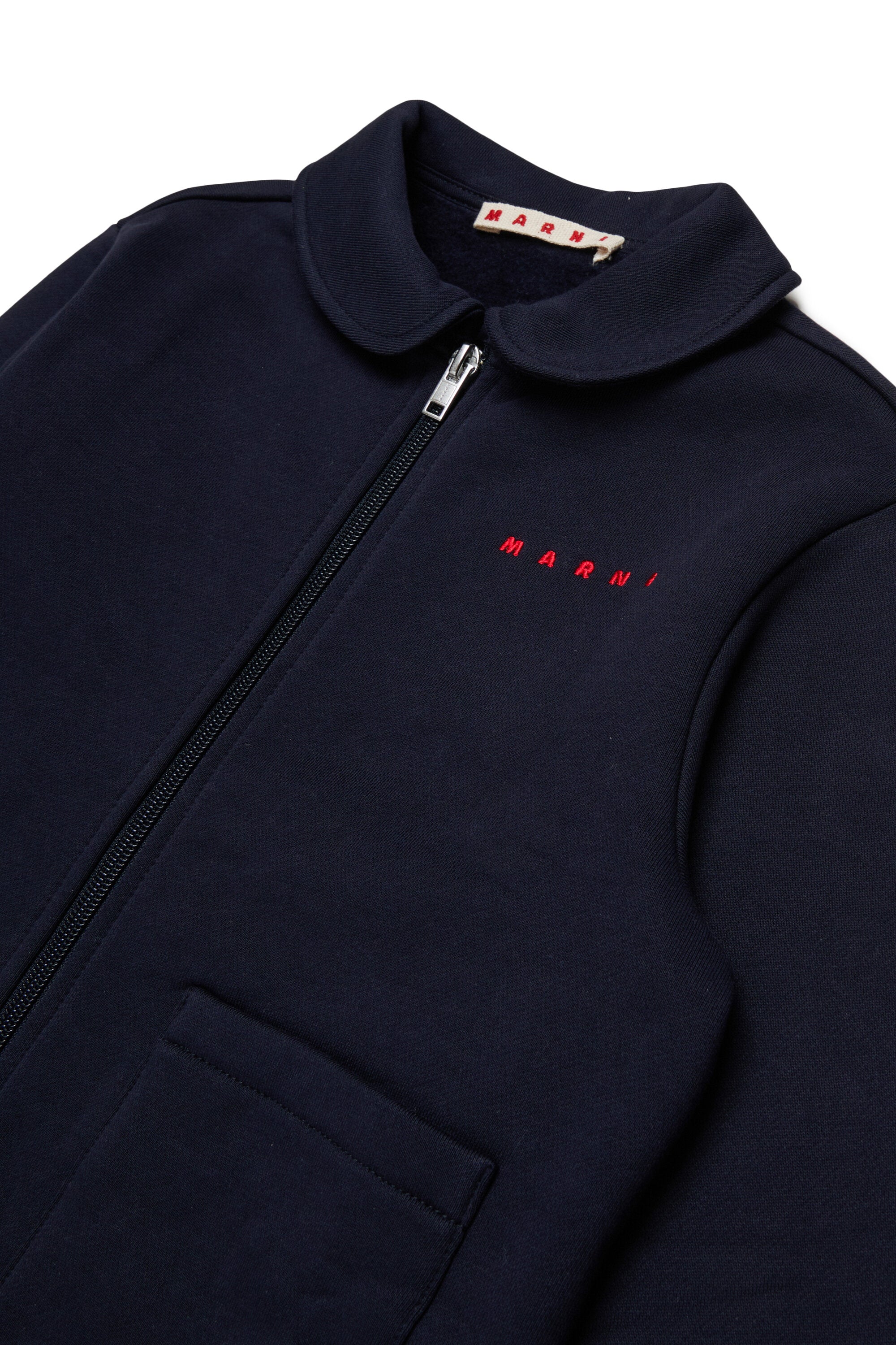 Zip-up sweatshirt with logo