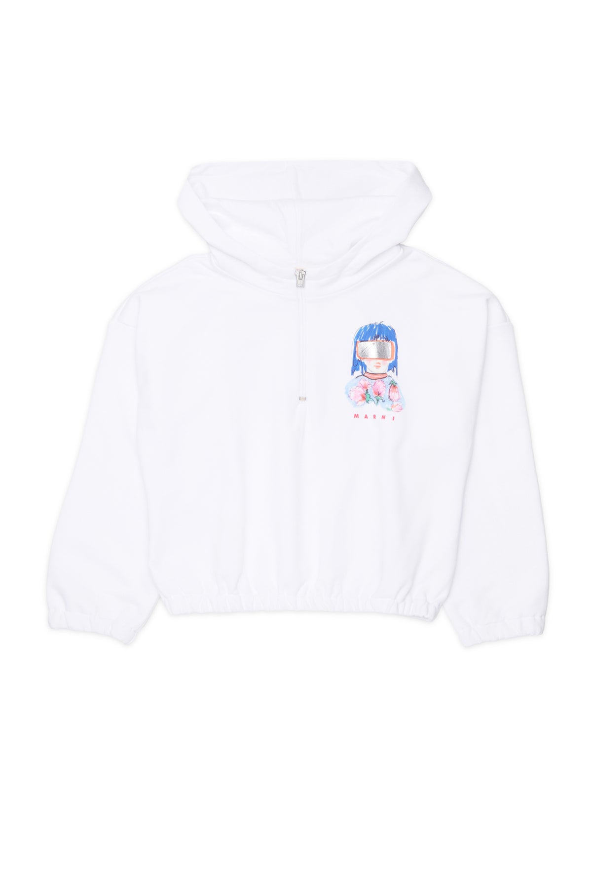 Felpa con cappuccio e logo