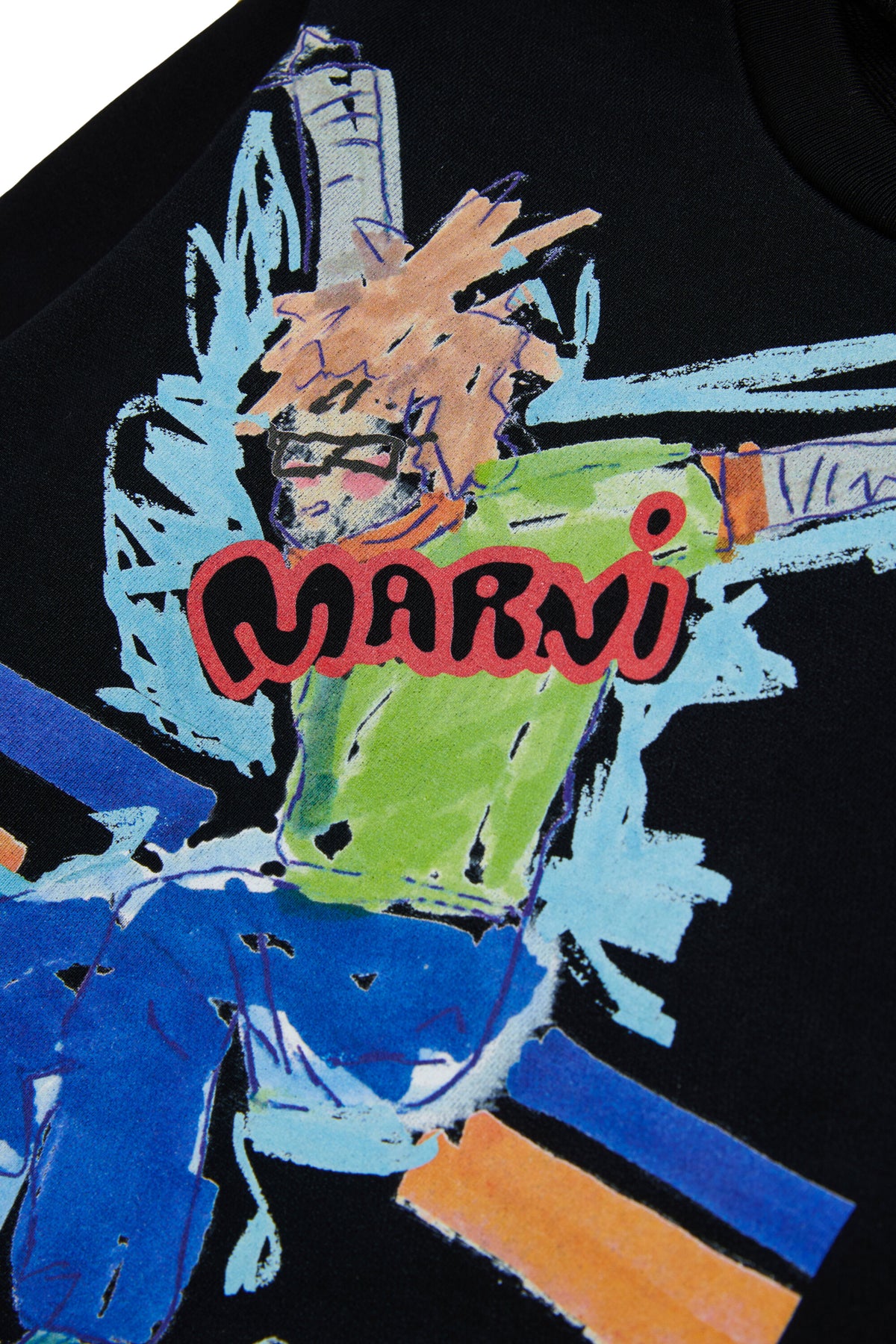 Sweatshirt mit Skater-Print und Rundhalsausschnitt