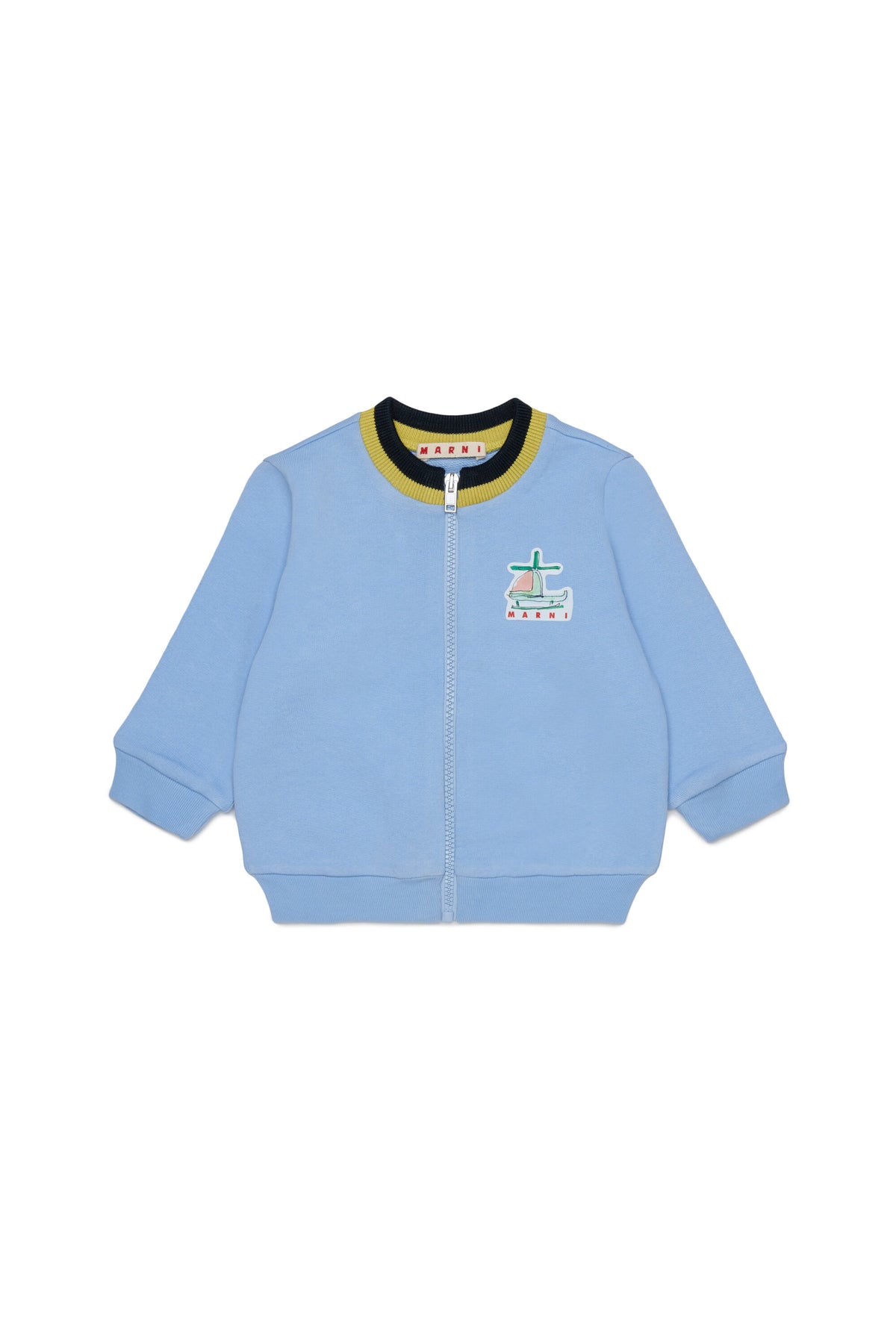 Sweatshirt mit Reißverschluss und Logo