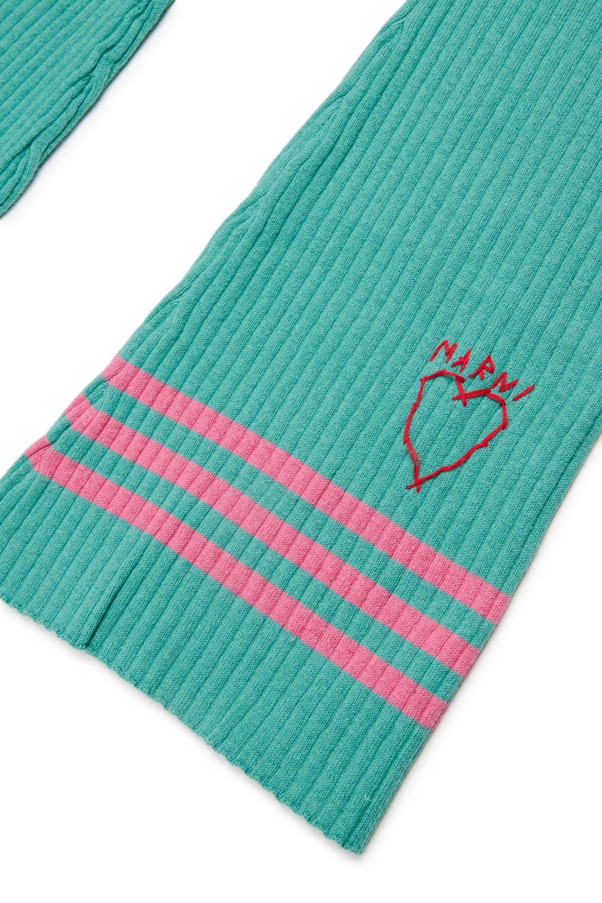 Pantalon en maille avec logo brodé