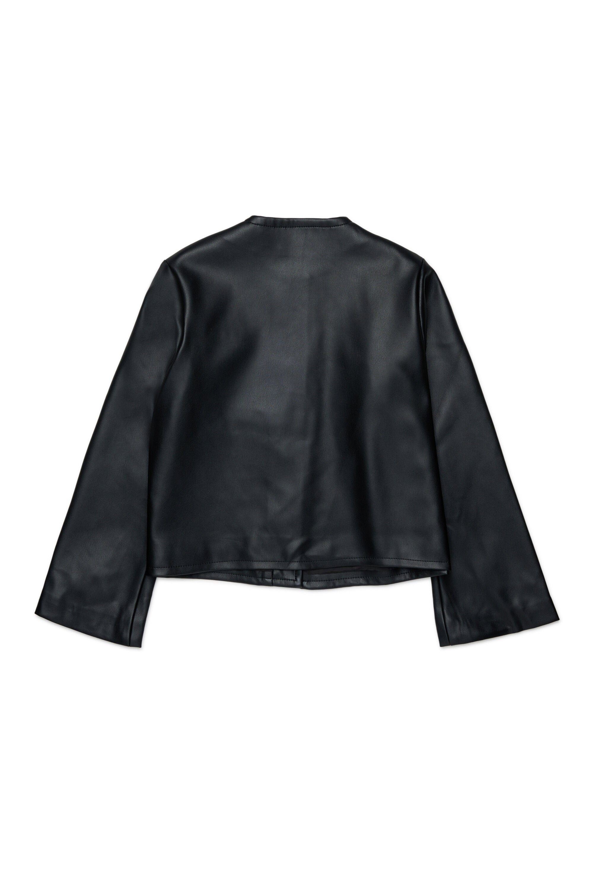 Crew-neck jacket with printed logo
