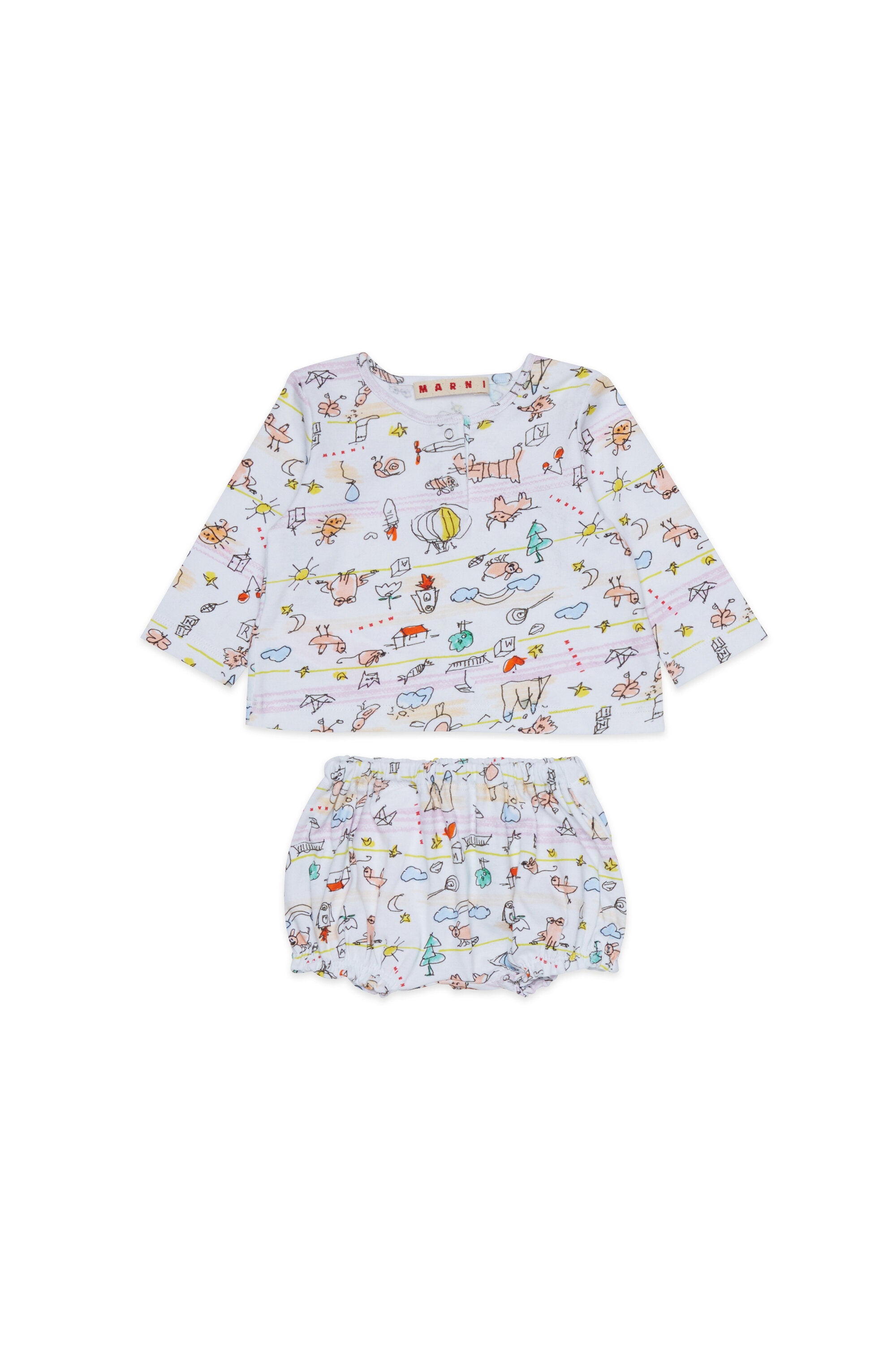 Baby-Overall mit Allover-Muster