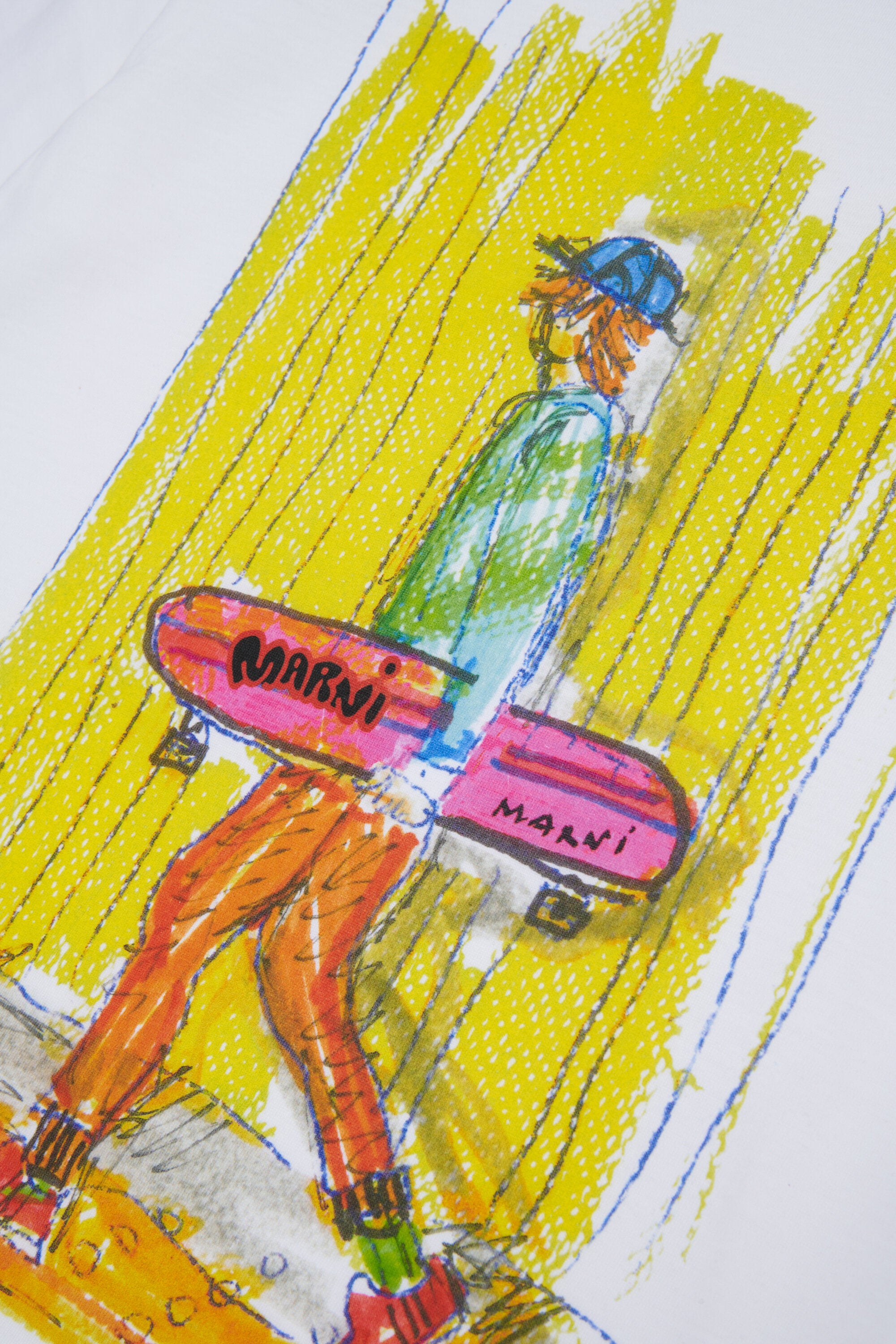 T-shirt with colorful front print