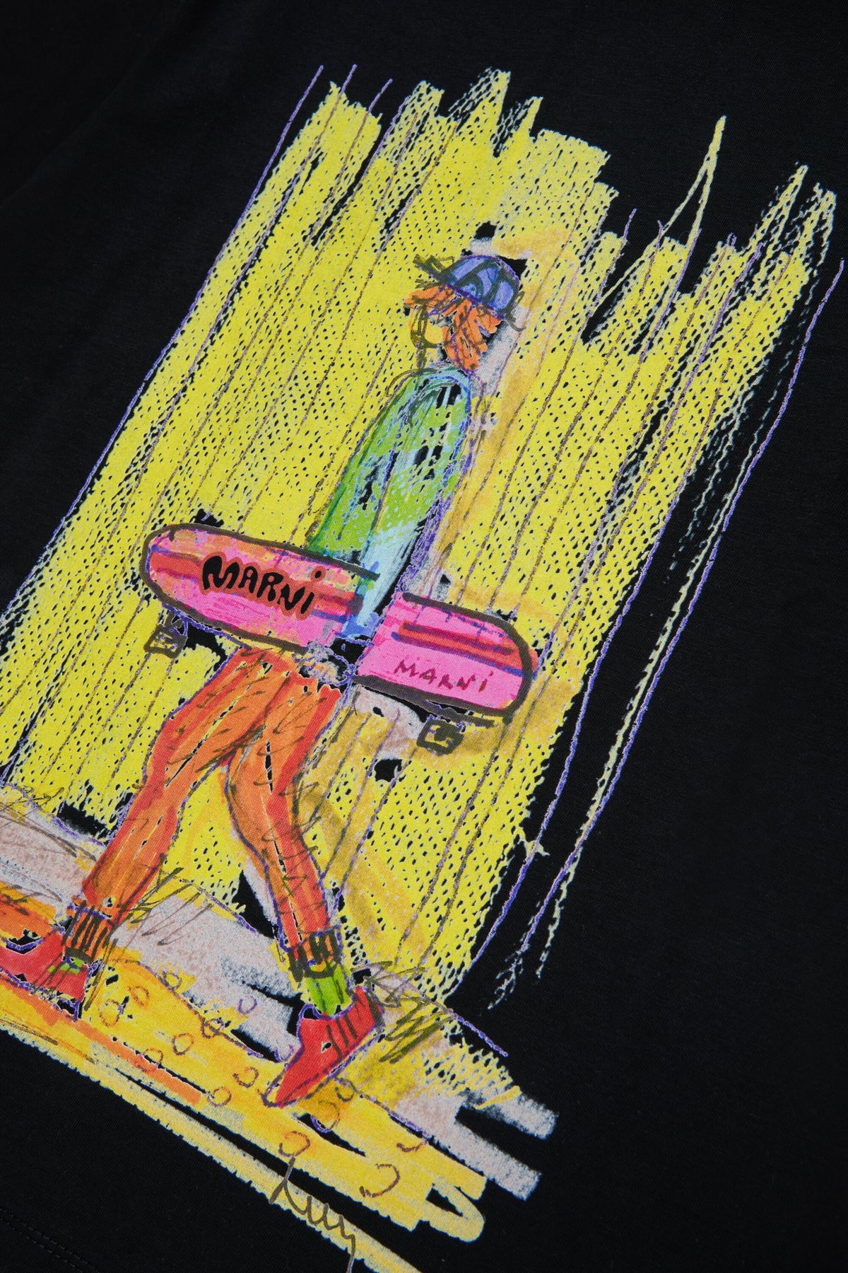 Camiseta con estampado colorido en la parte delantera