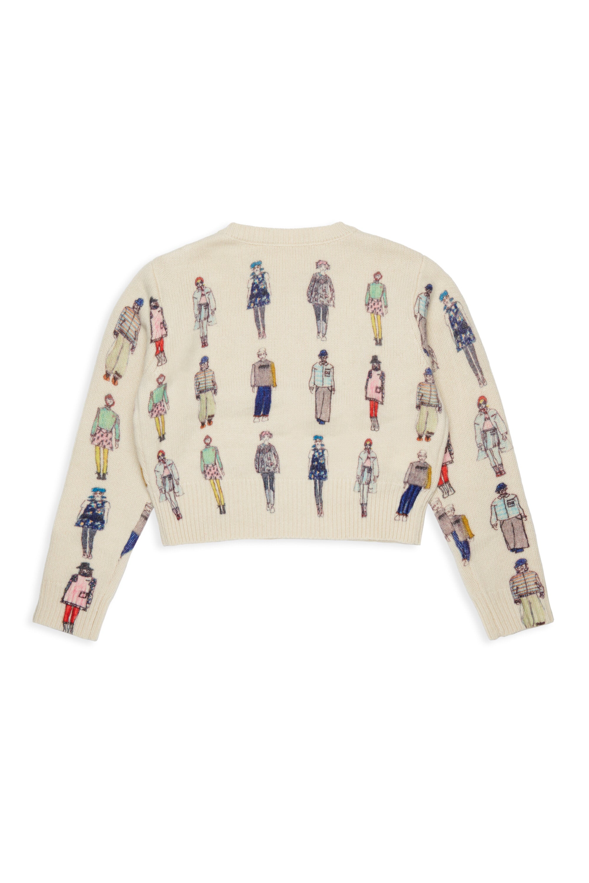Rundhals-Pullover mit Logo