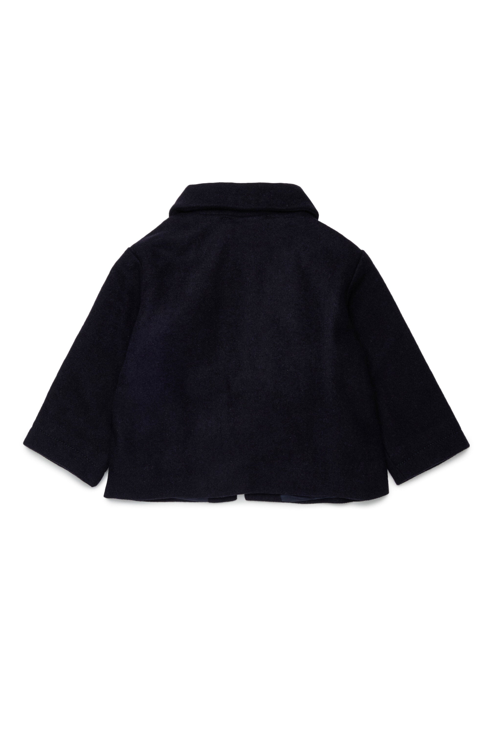 Jacke aus Wollmischung mit gesticktem Logo