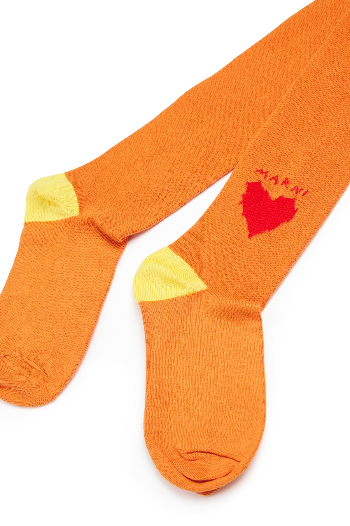 Tights with heart and logo