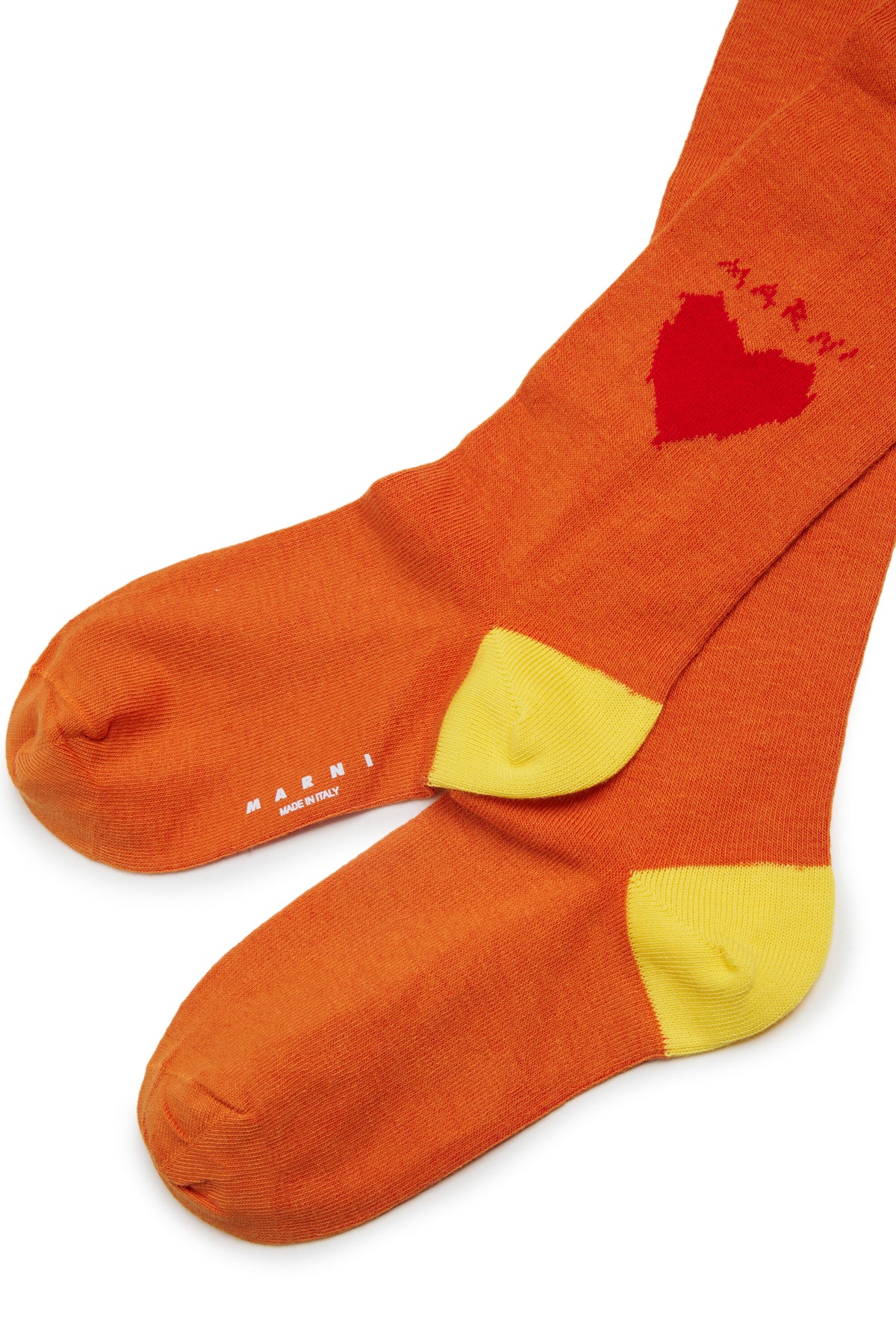 Calze con cuore e logo