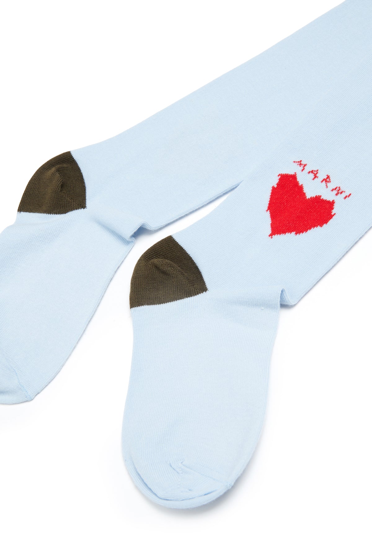 Calze con cuore e logo