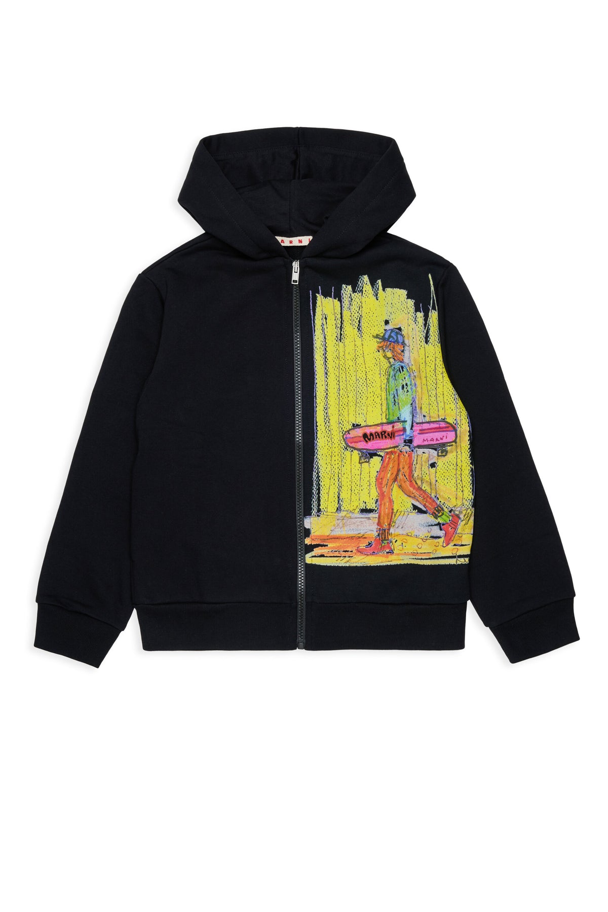 Sweatshirt mit Skater-Print