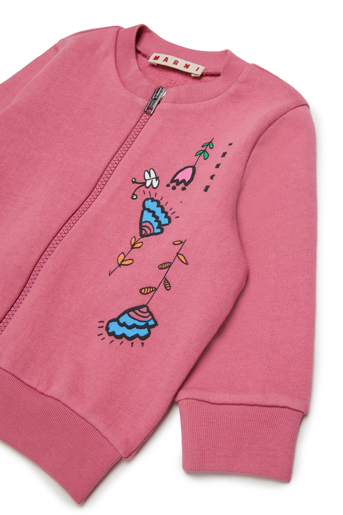 Sweatshirt mit Reißverschluss und Logo