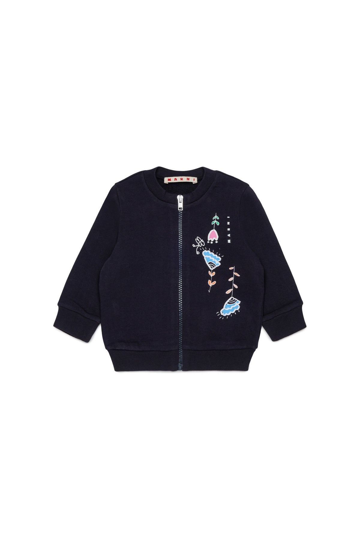 Sweatshirt mit Reißverschluss und Logo