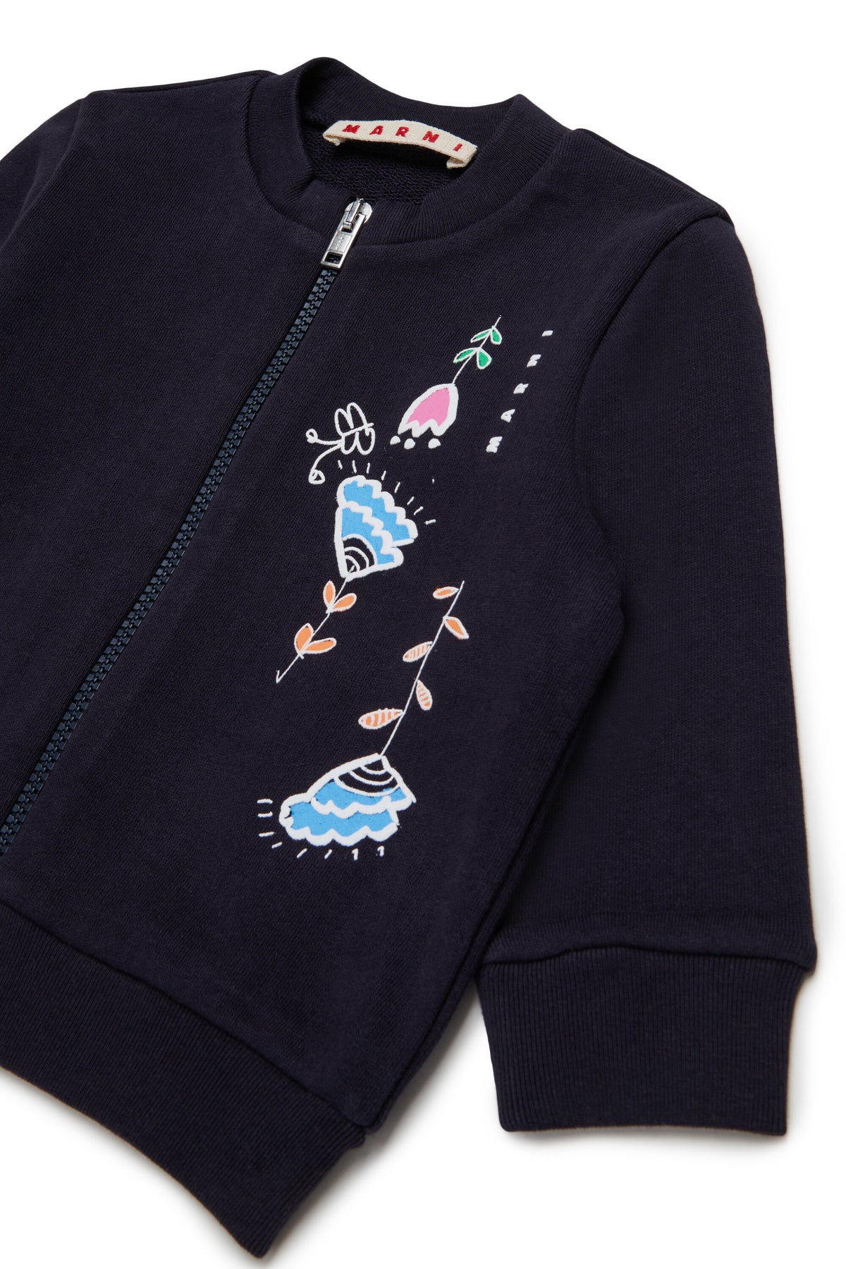 Sweatshirt mit Reißverschluss und Logo