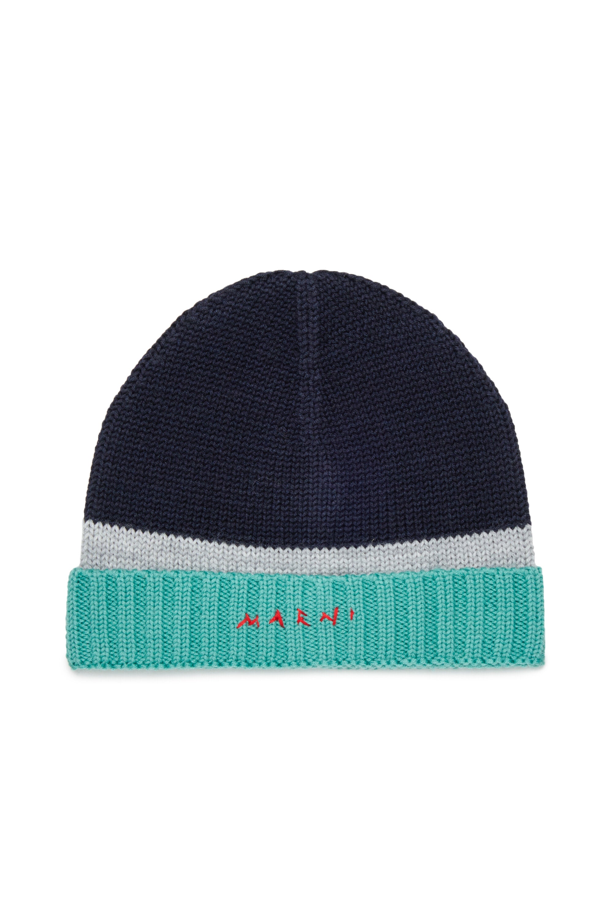 Bonnet à revers avec logo sur le devant