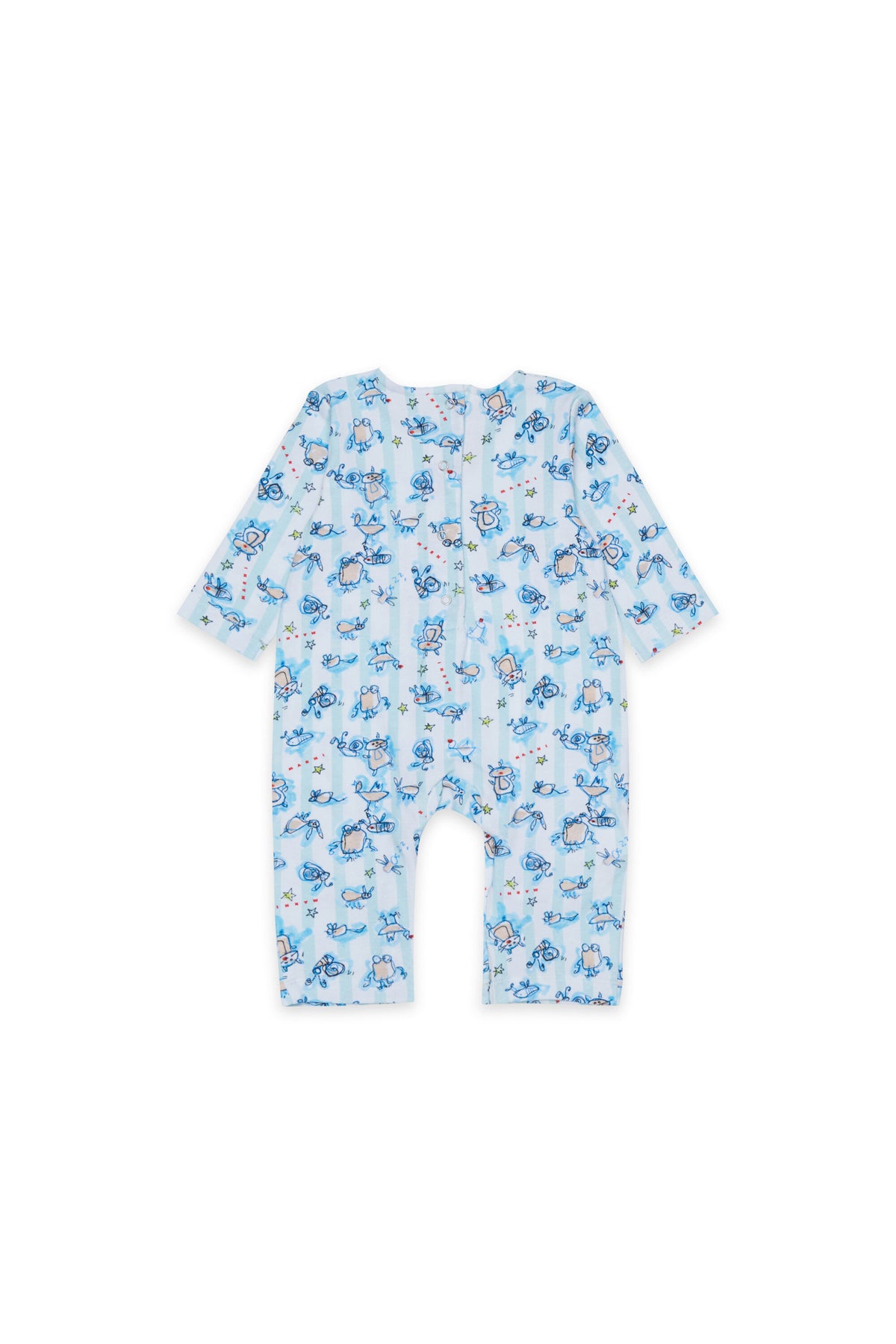 Set neonato con fantasia allover