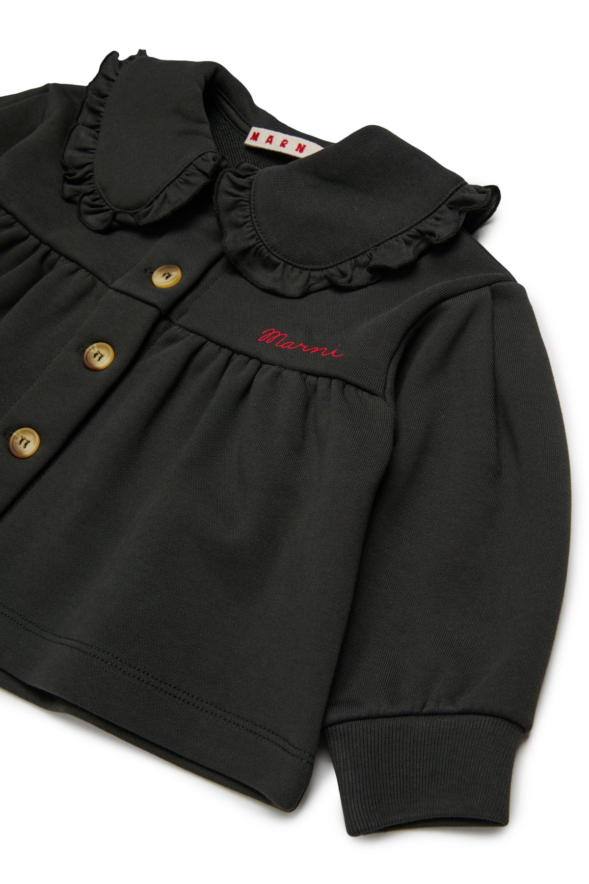 Chaqueta con logo y volantes