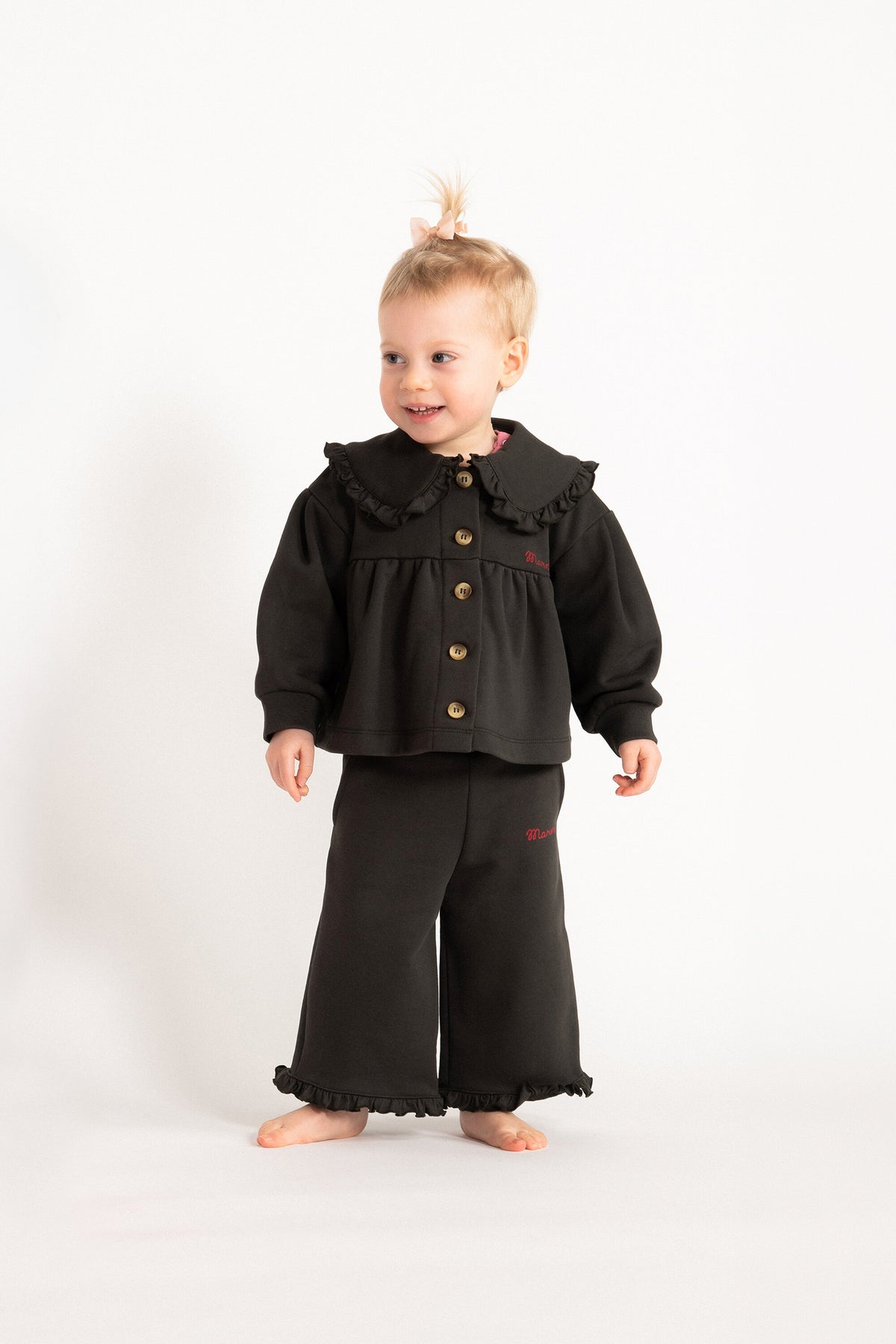 Veste avec logo et volants