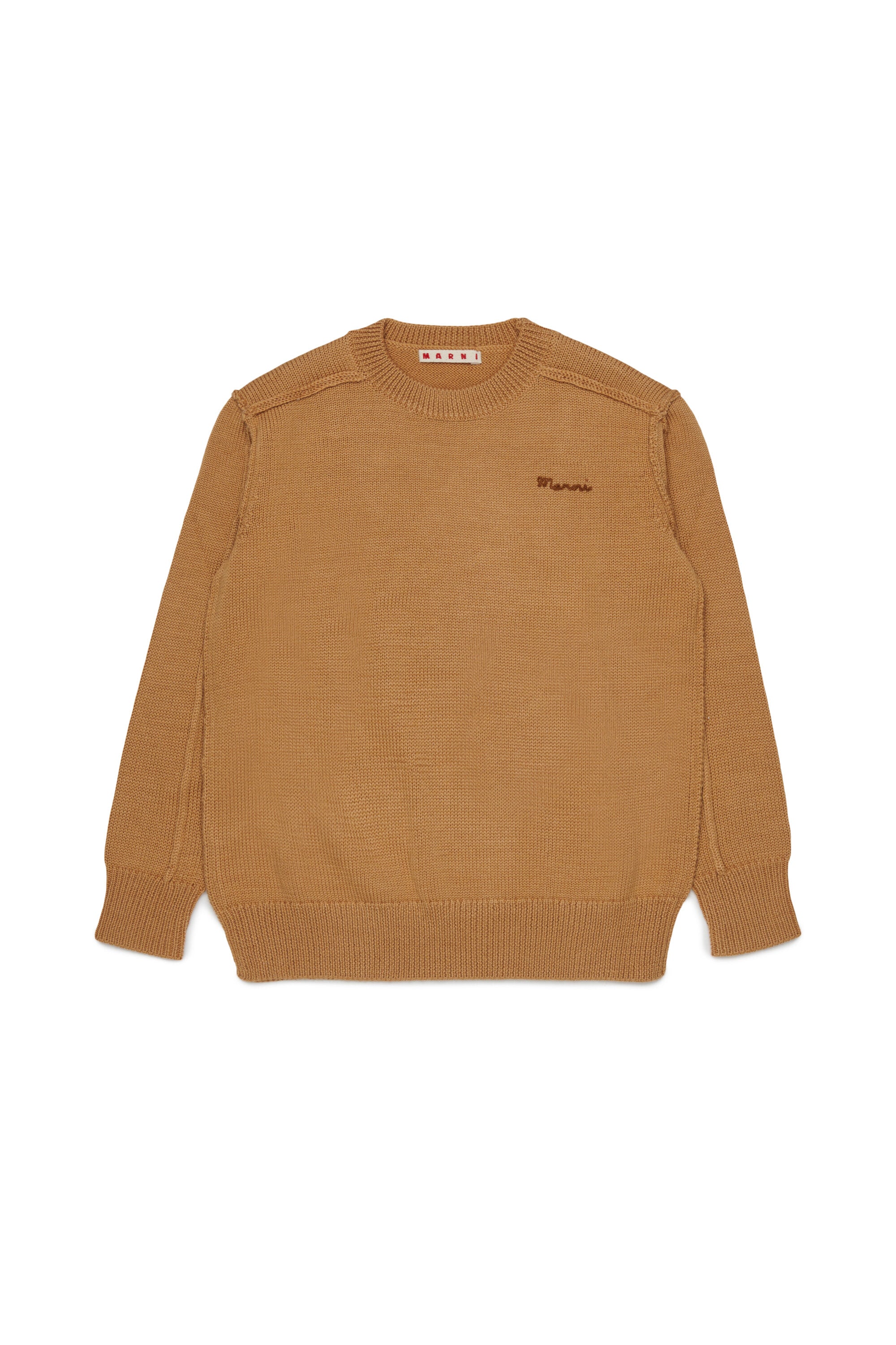 Crew-neck pullover with logo