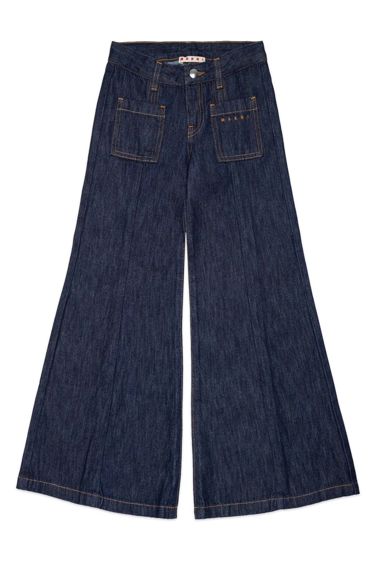 Jeans Flare-Passform in Mittelblau