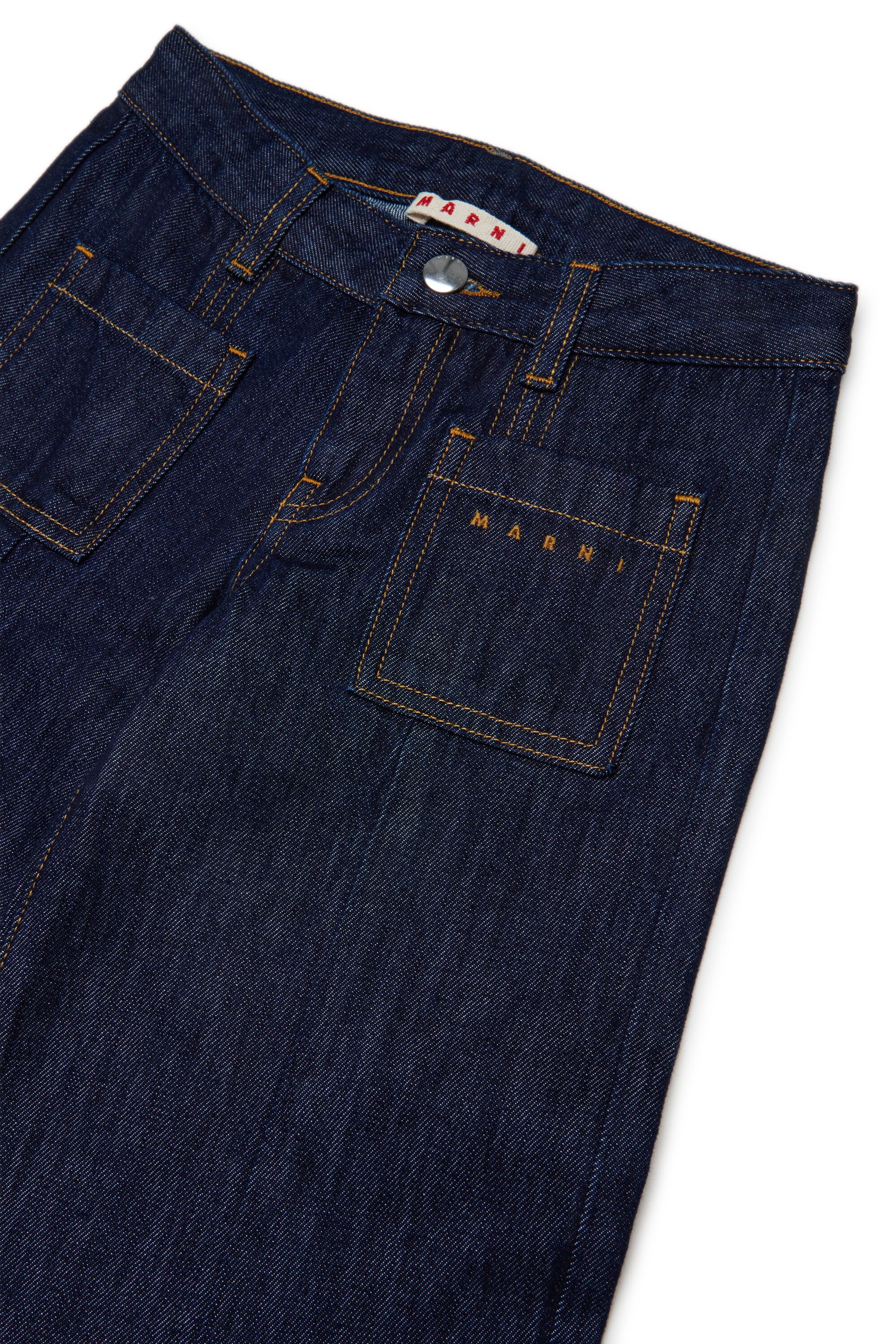Jeans flare fit blu medio