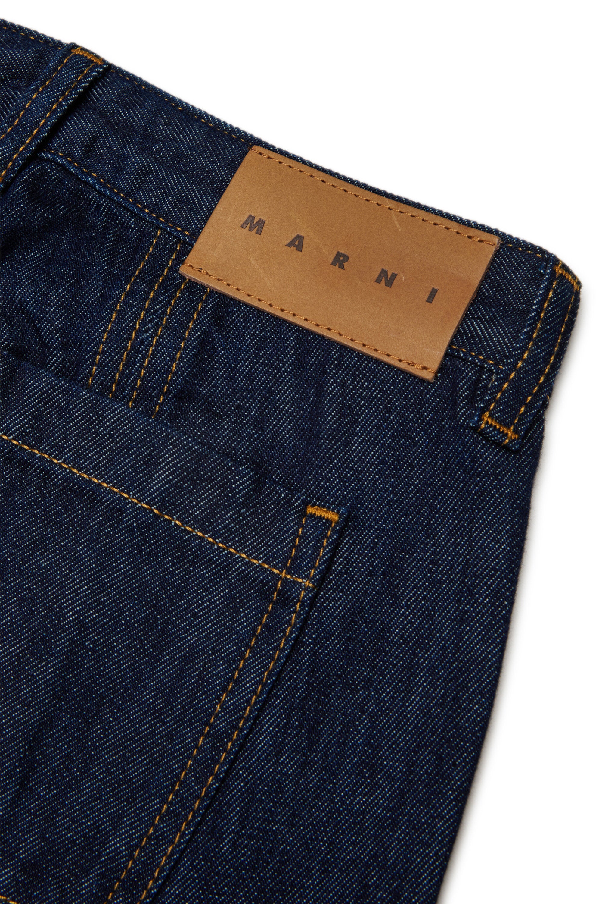 Jeans flare fit blu medio
